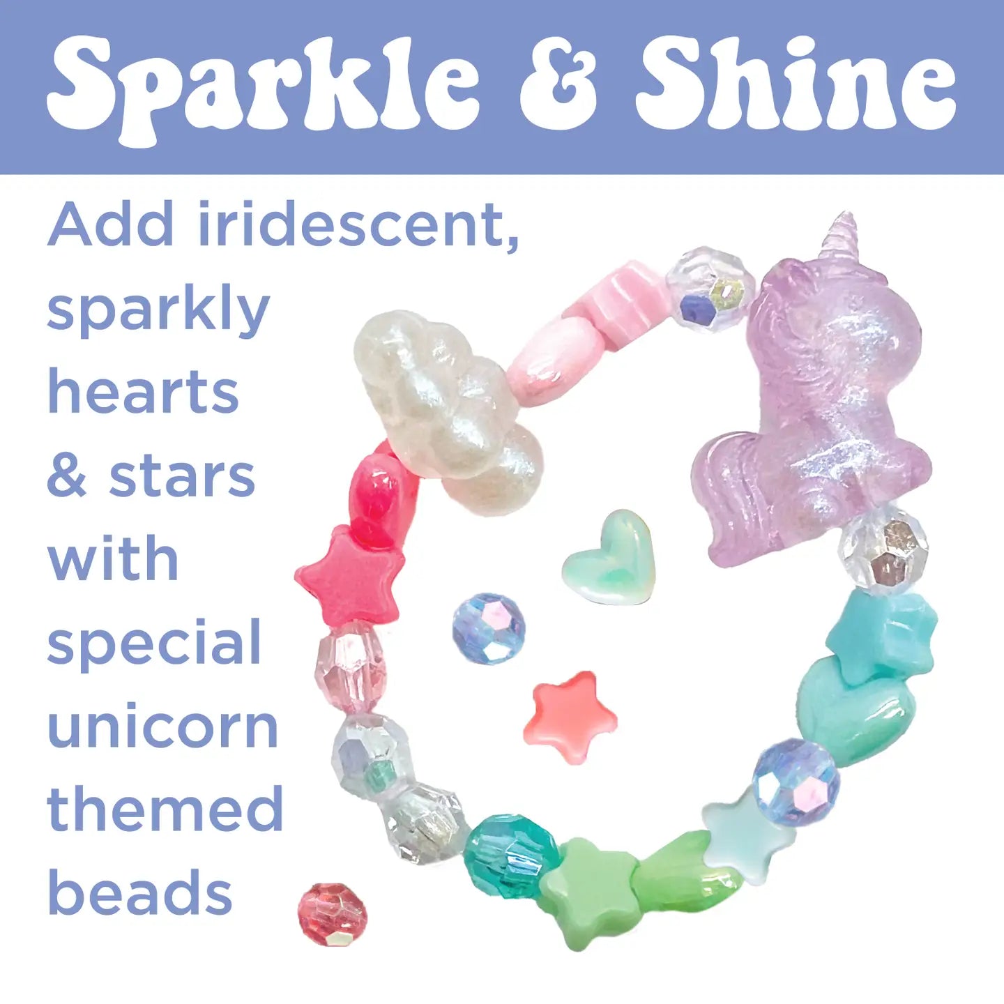 Bead Jewelry Jar Unicorn - DIY Bracelet Craft Kit For Kids