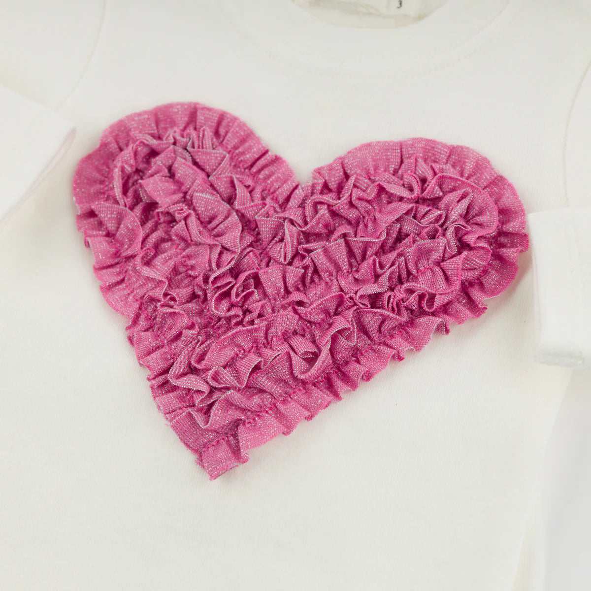 Bright Pink Ruffle Heart Set