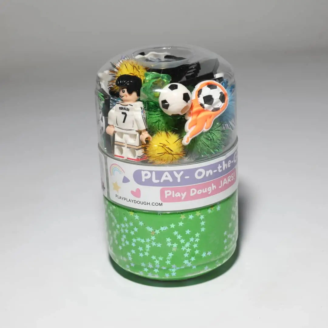Soccer Play Dough Jar