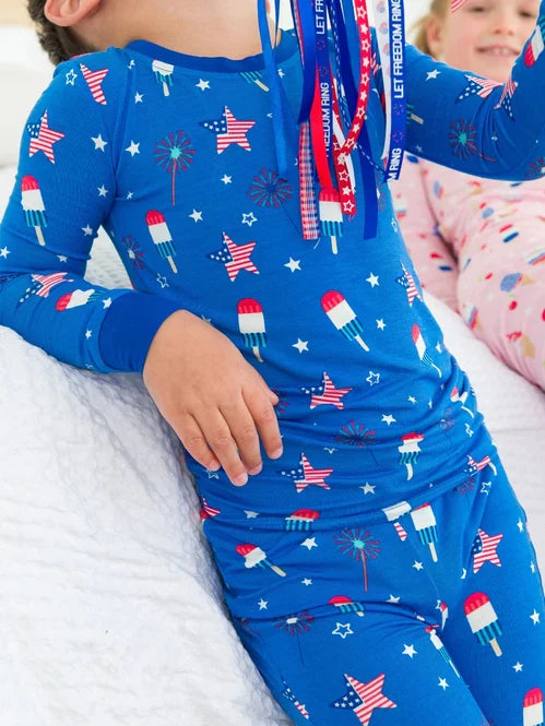 Fireworks Long Sleeve Pajama Set
