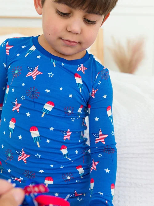 Fireworks Long Sleeve Pajama Set