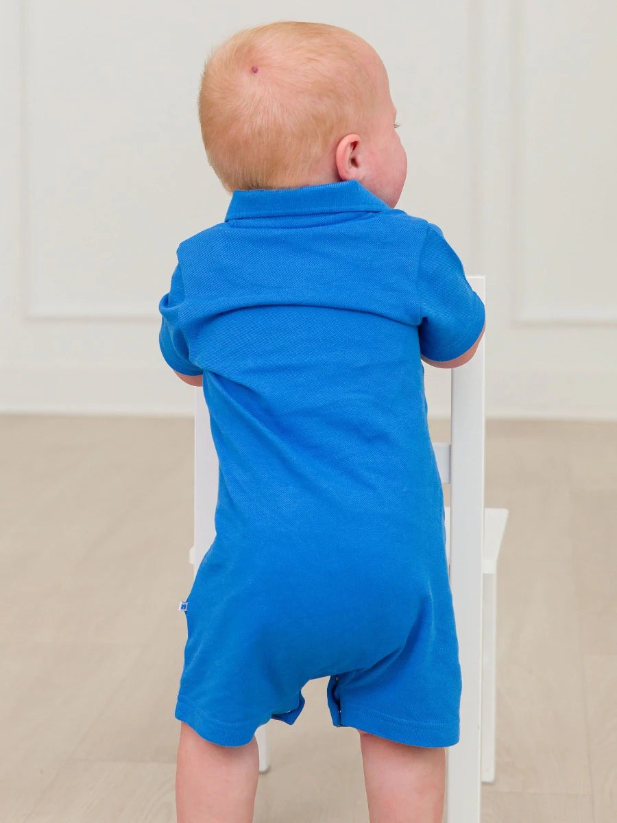 Pique Polo Romper