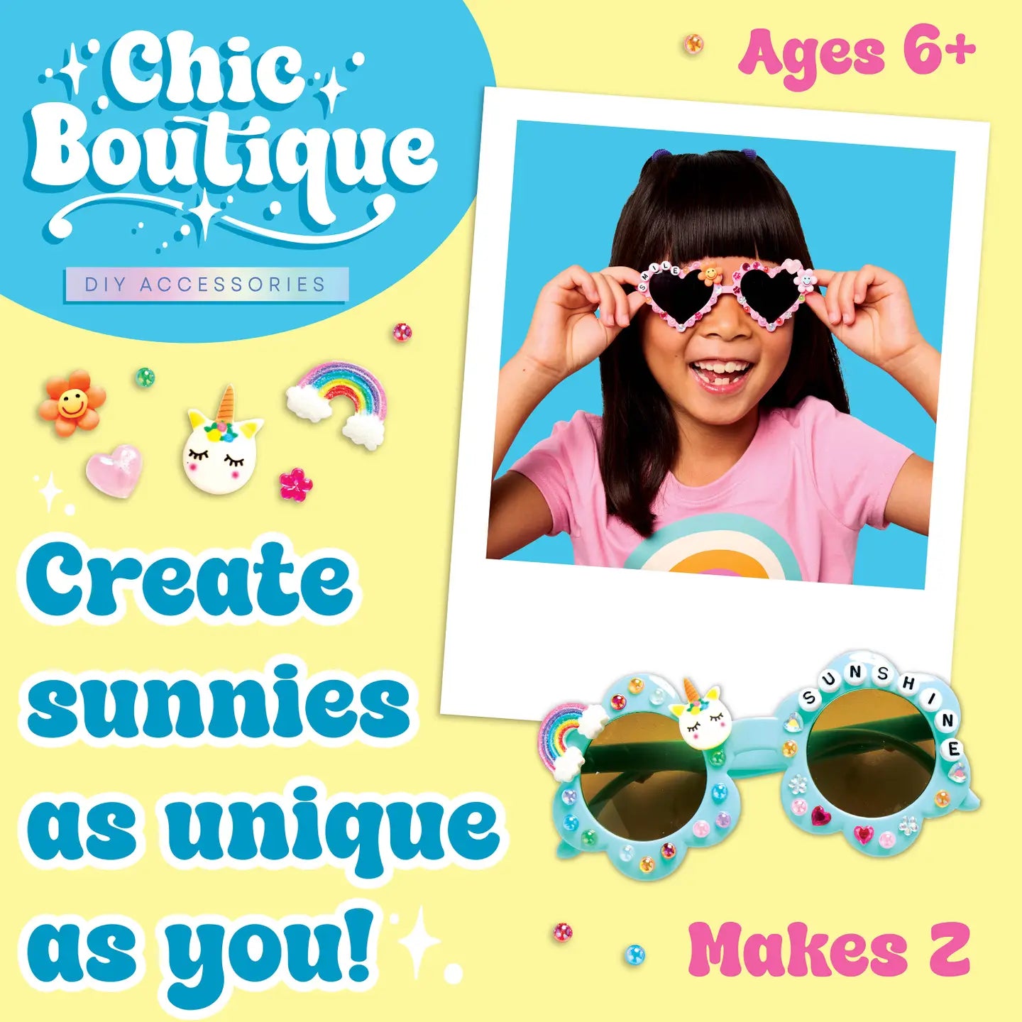 Chic Boutique Diy Sunglasses Kit For Kids