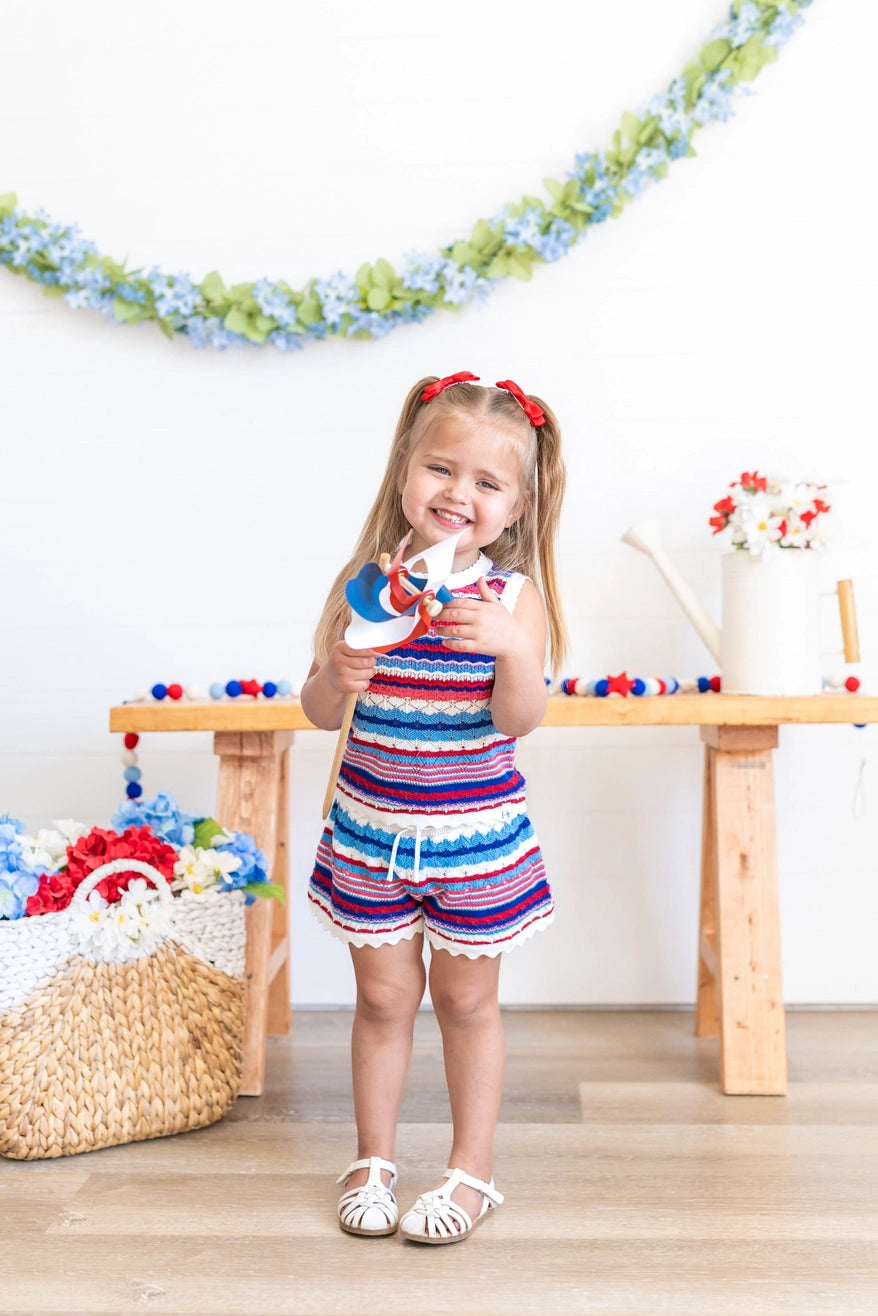 Patriotic Stripe Knit Set