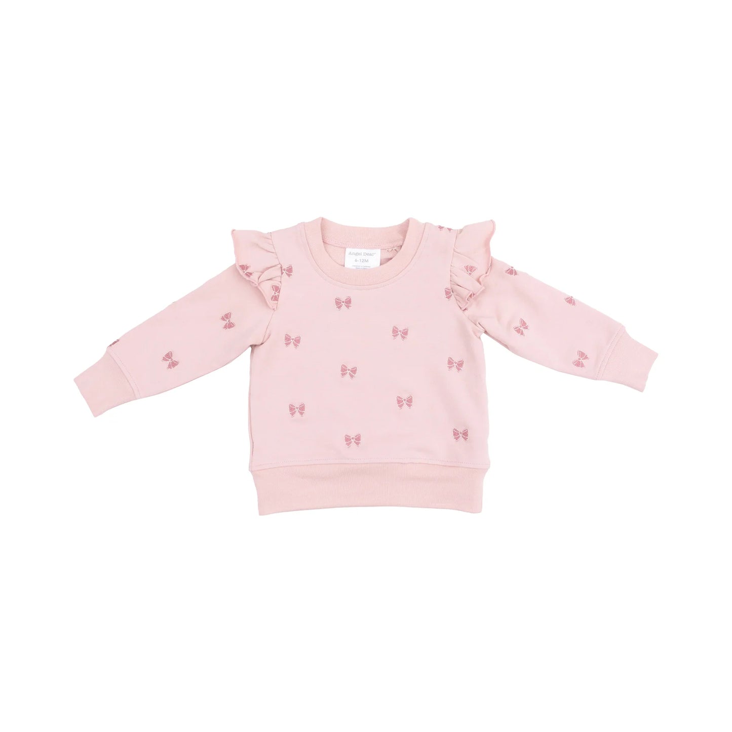 Bows French Terry Ruffle Sweatshirt And Jogger