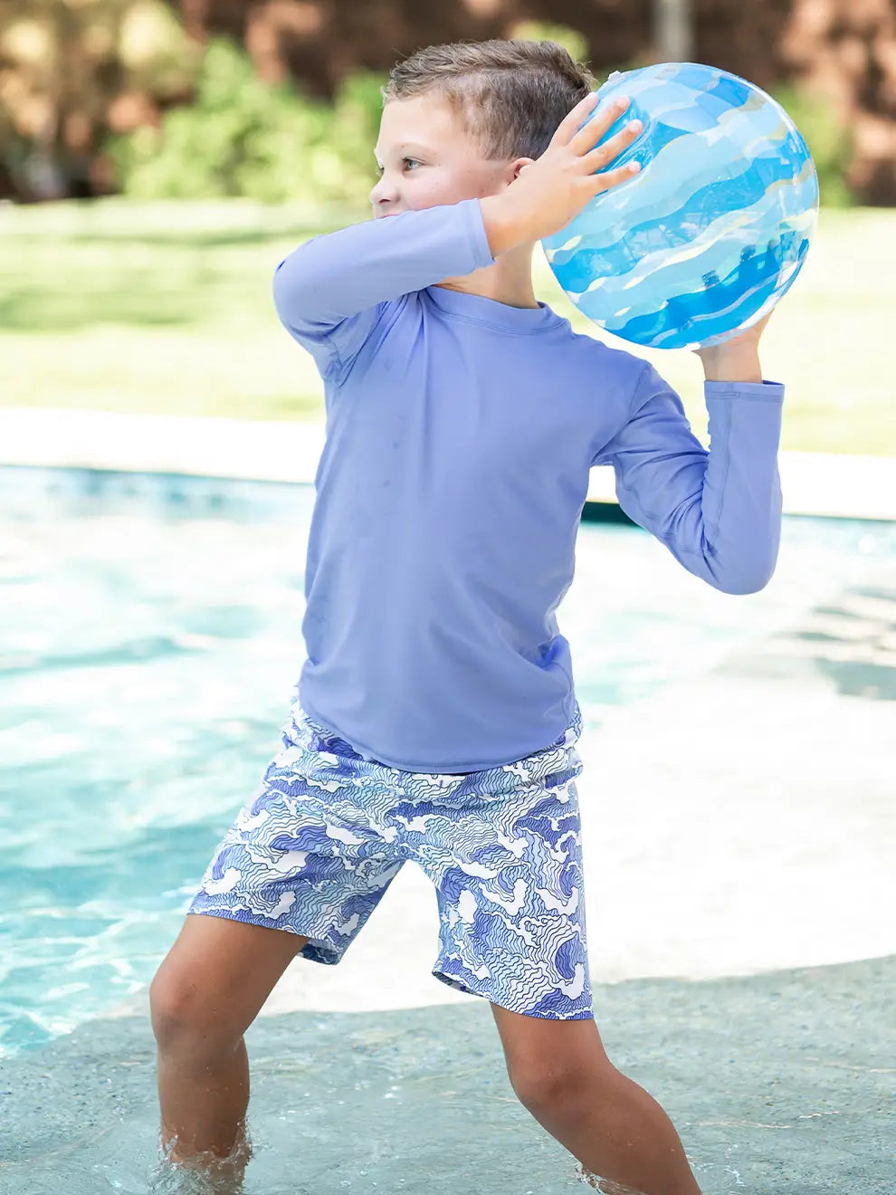 Ocean Camo Swim Trunk