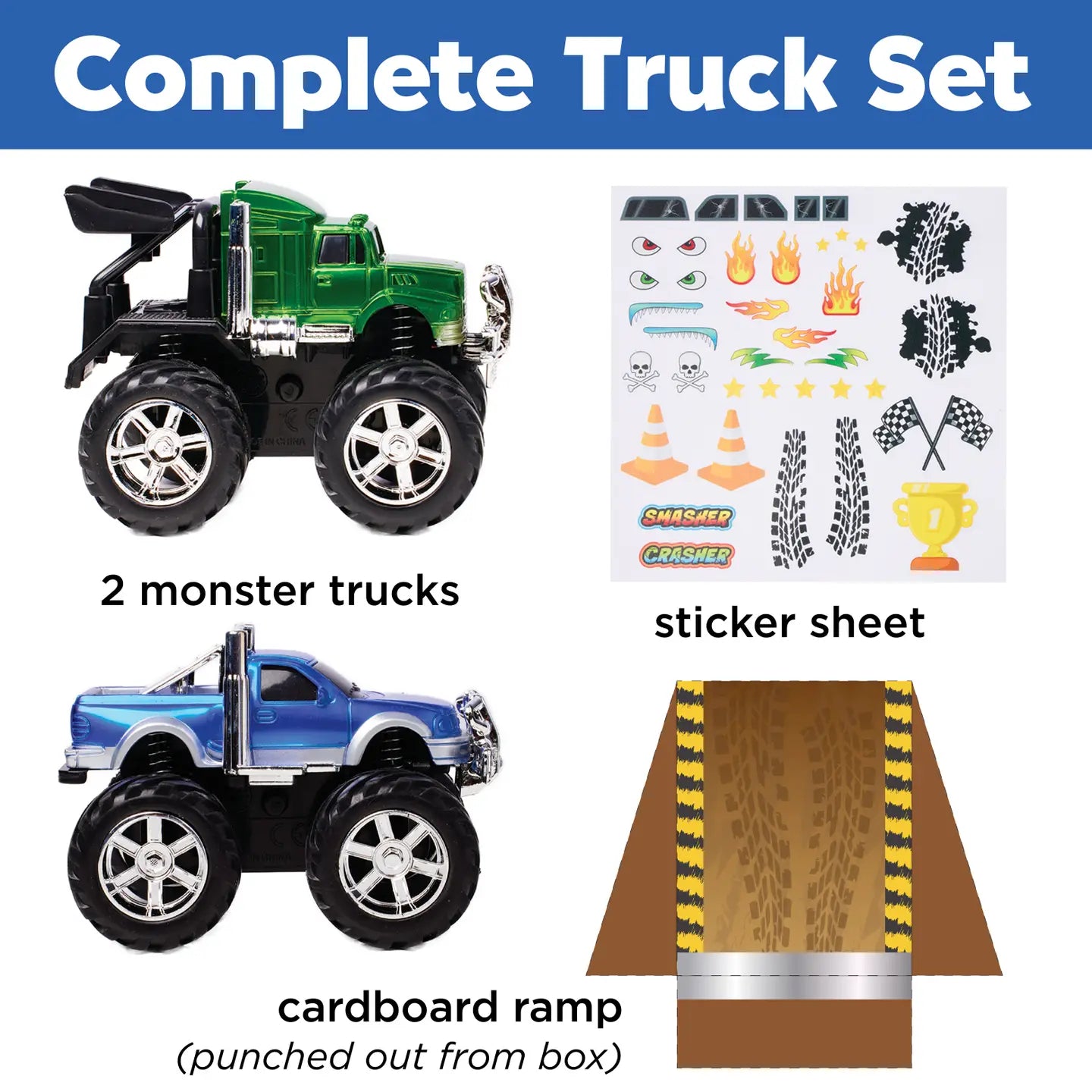 Decorate 2 Monster Trucks Craft Kit For Kids