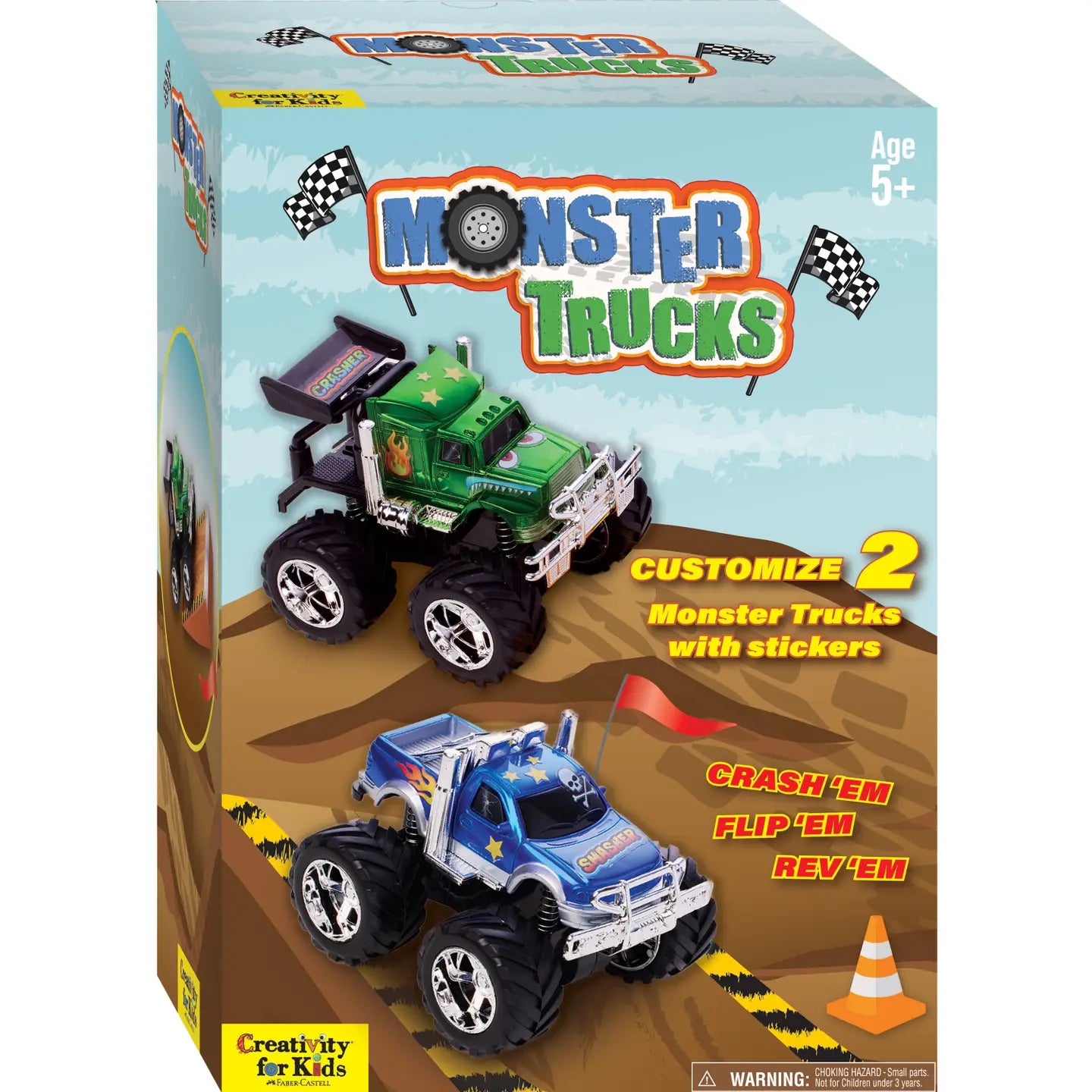 Decorate 2 Monster Trucks Craft Kit For Kids
