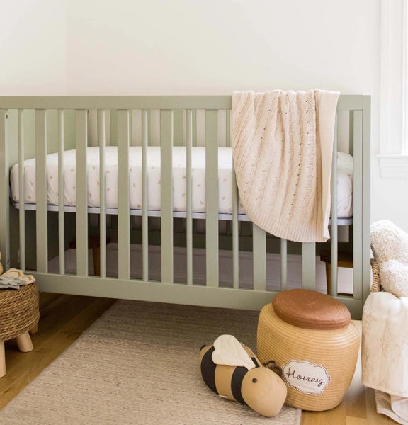 Organic Cotton Cable Knit Baby Blanket