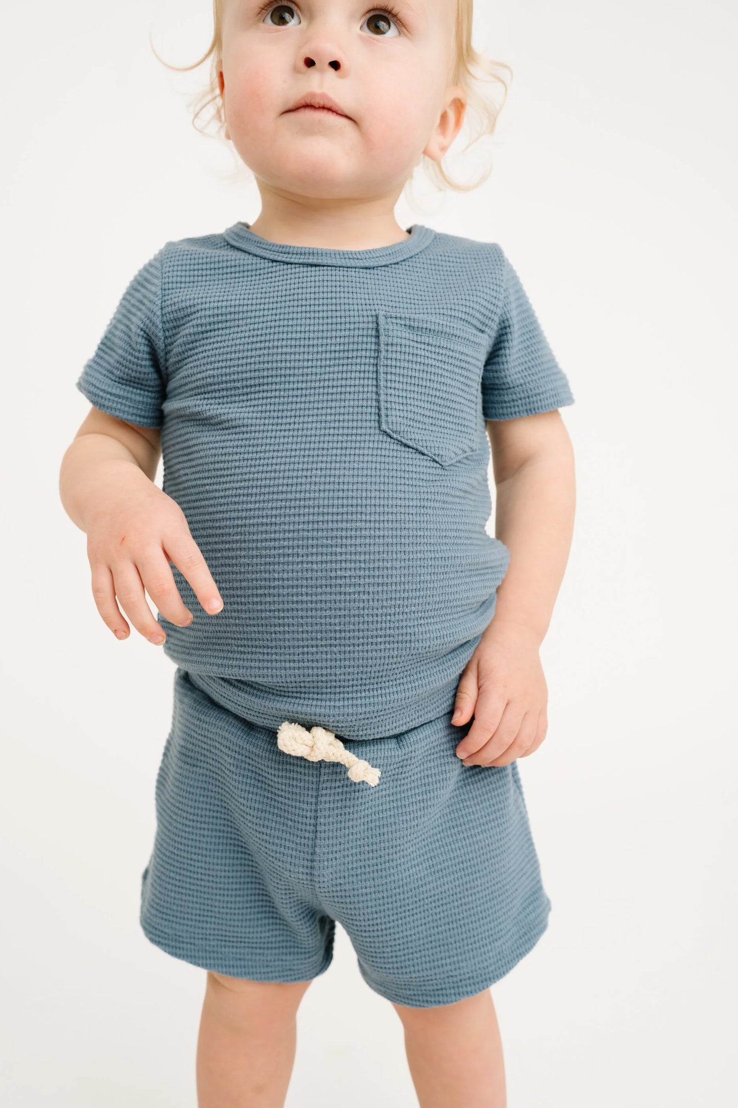 Waffle Pocket Short Set