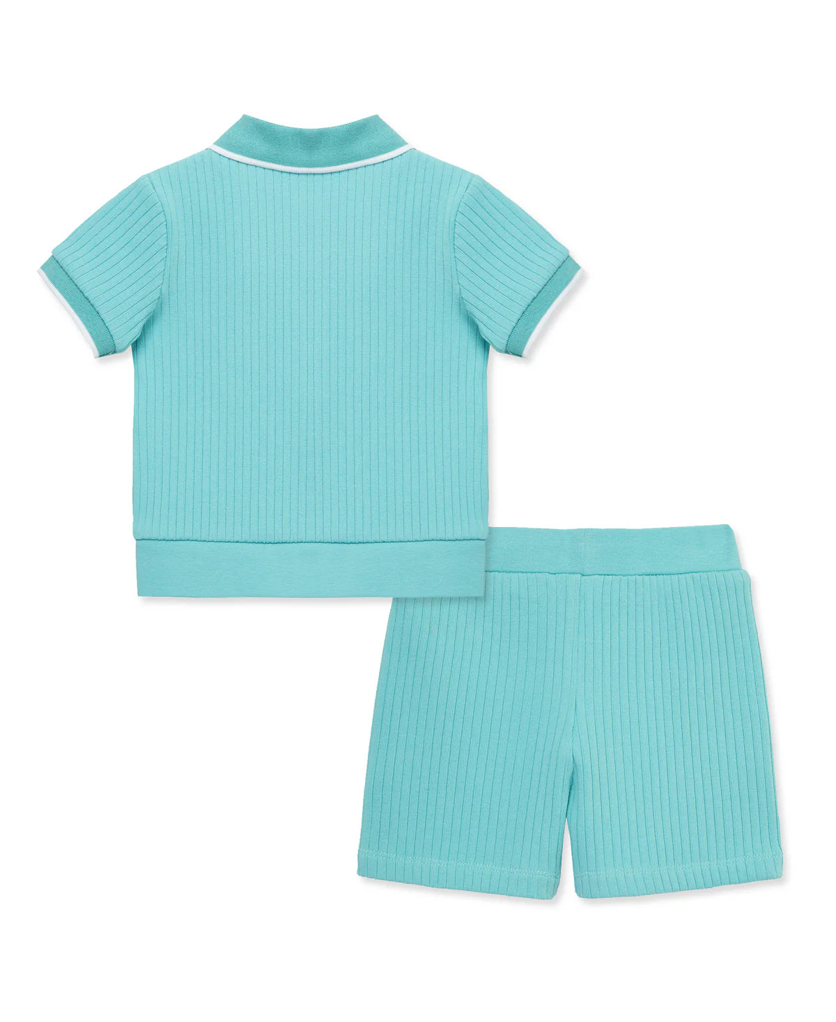 Aqua Polo 2-Piece Short Set