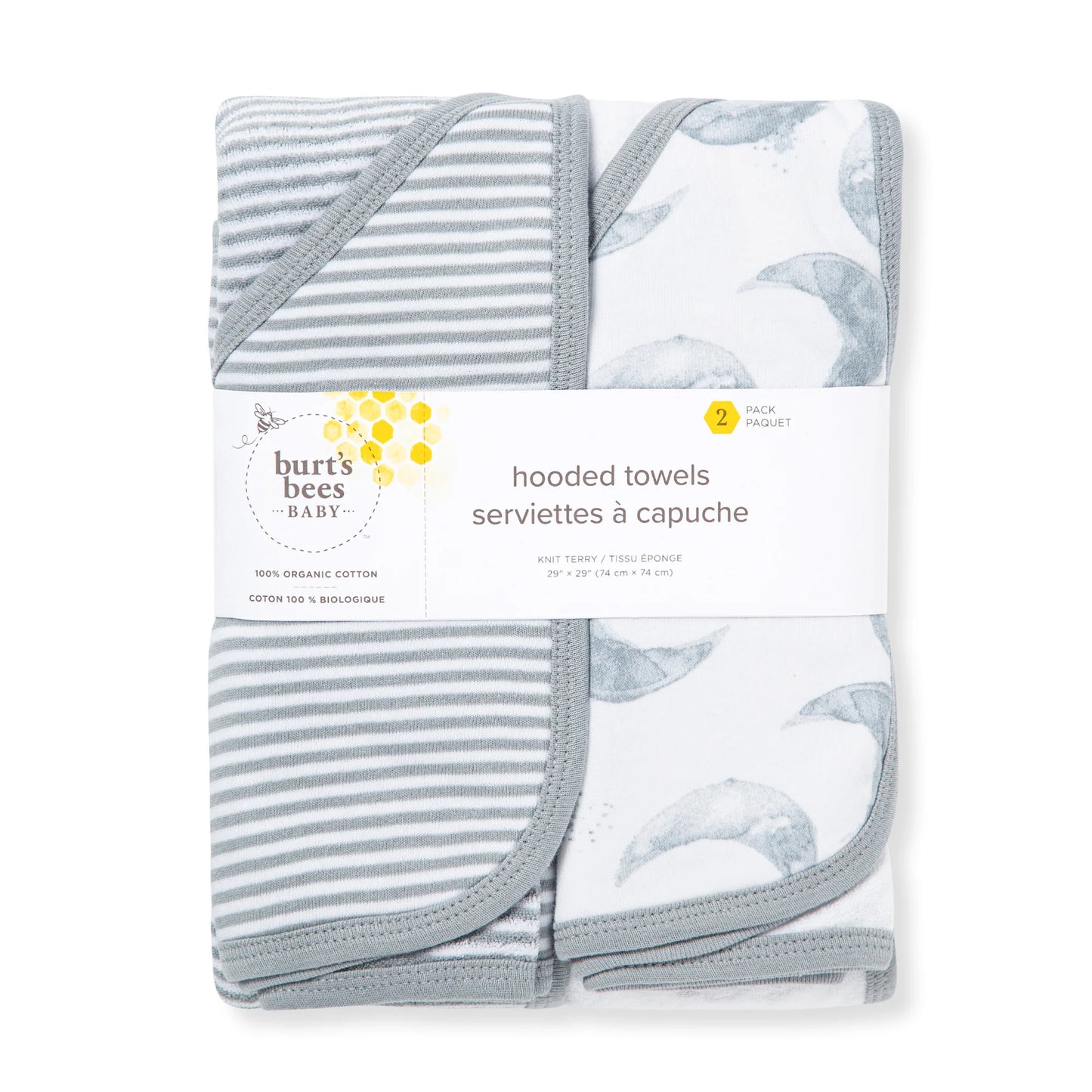 Hello Moon Knit Terry Hooded Towels