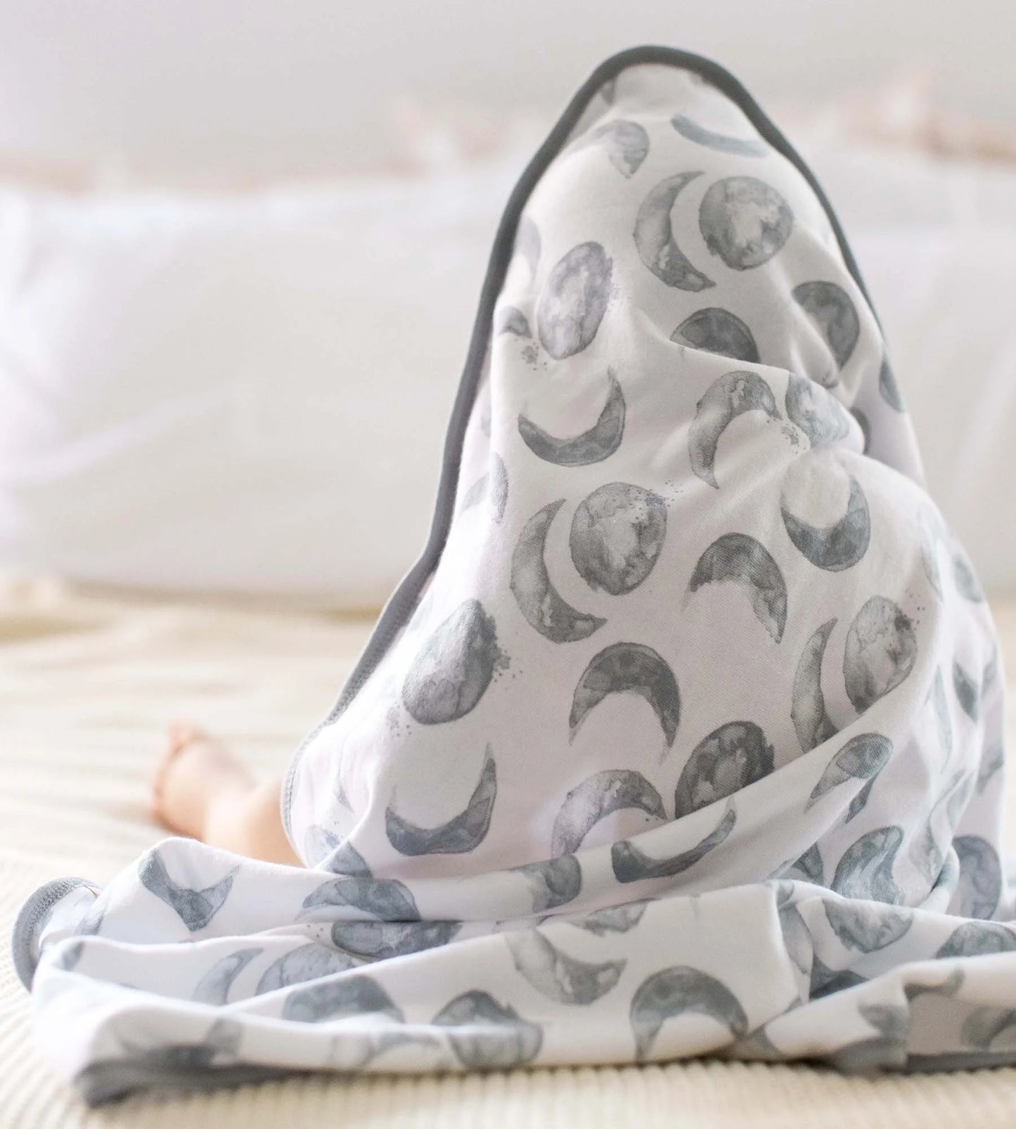 Hello Moon Knit Terry Hooded Towels