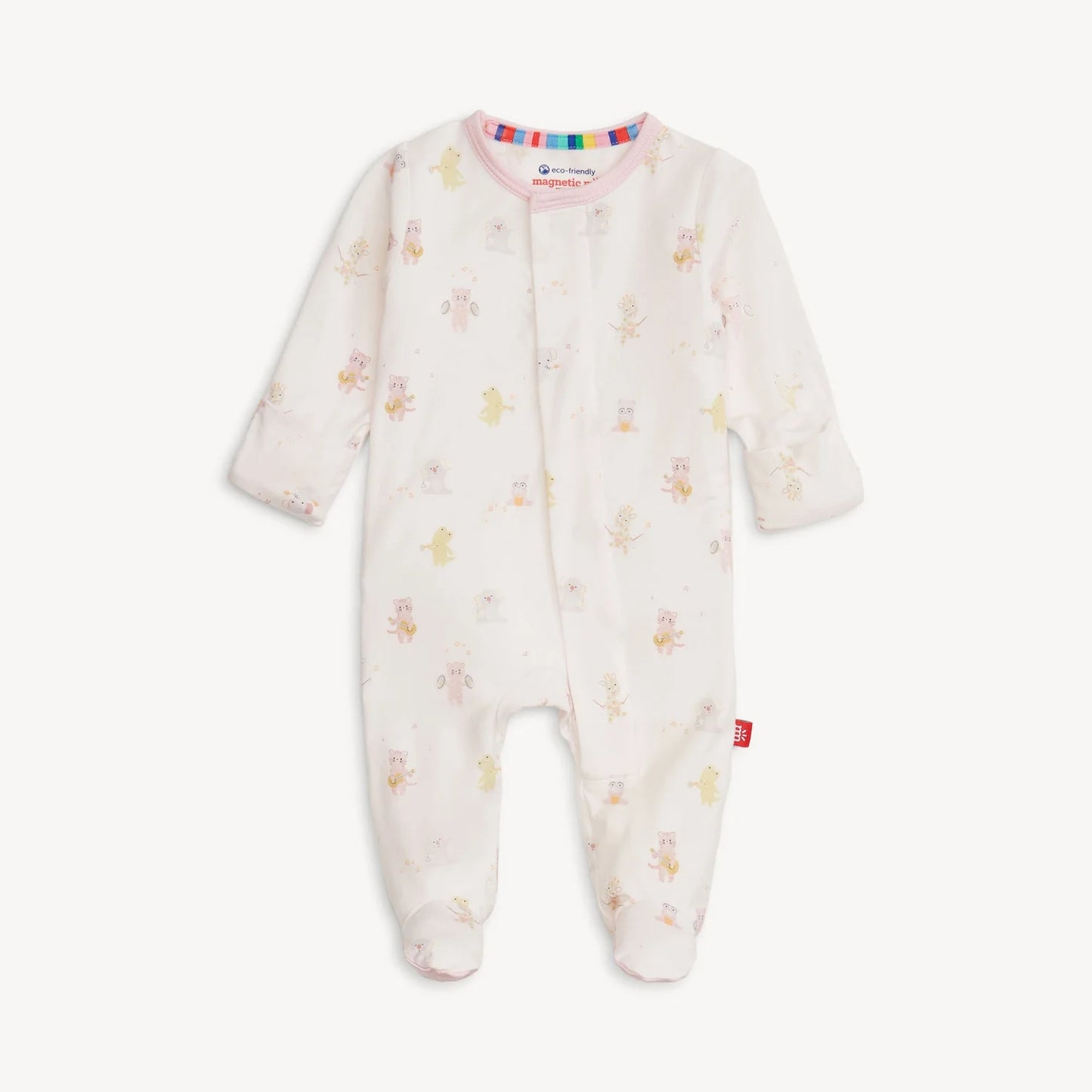 Pink Baby Beats Footie