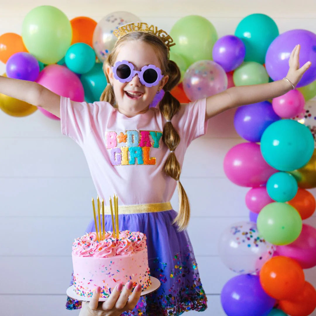 Gold Bday Girl Headband