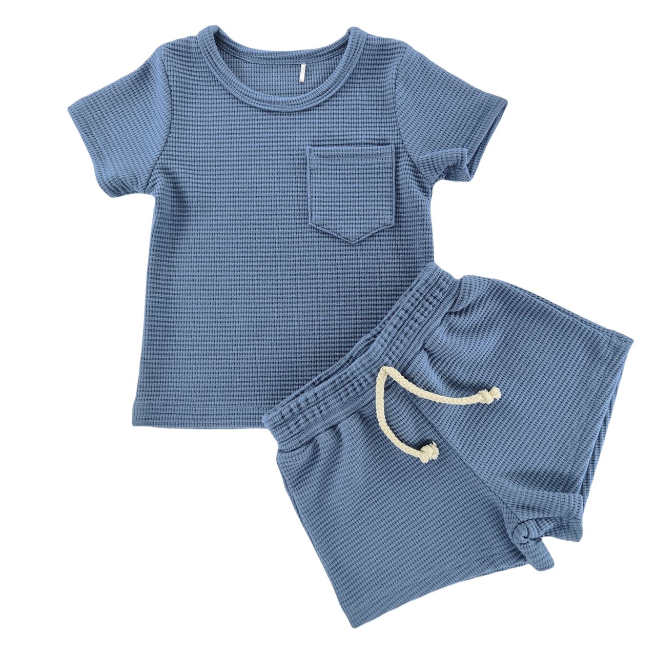 Waffle Pocket Short Set