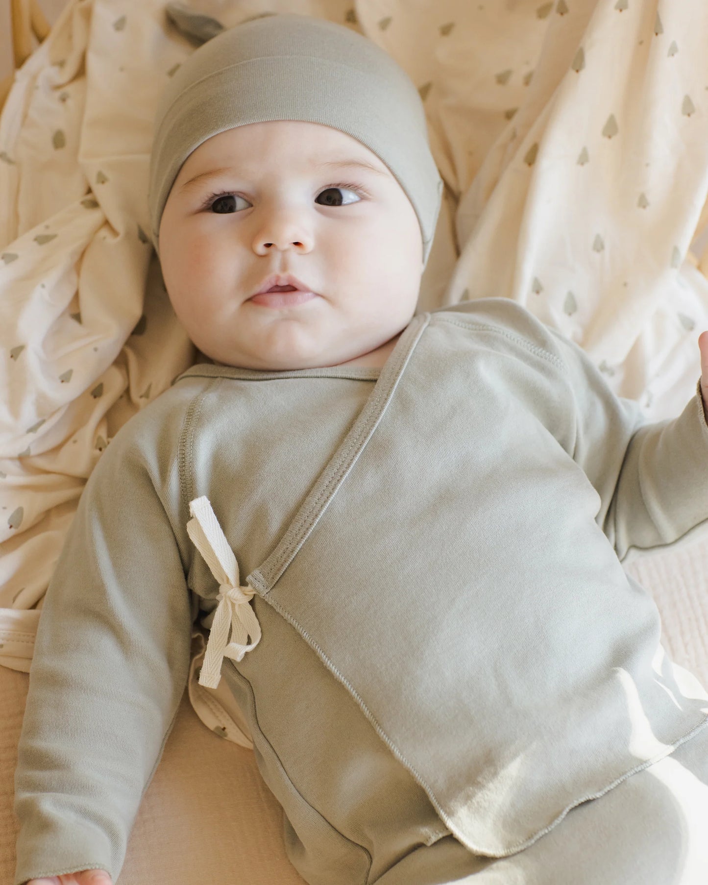 Fern Wrap Top/ Footie Set