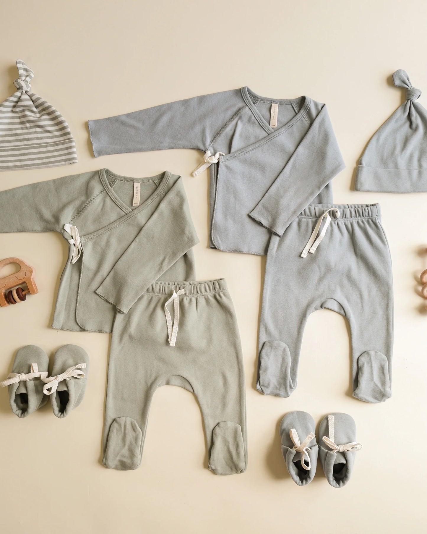 Fern Wrap Top/ Footie Set