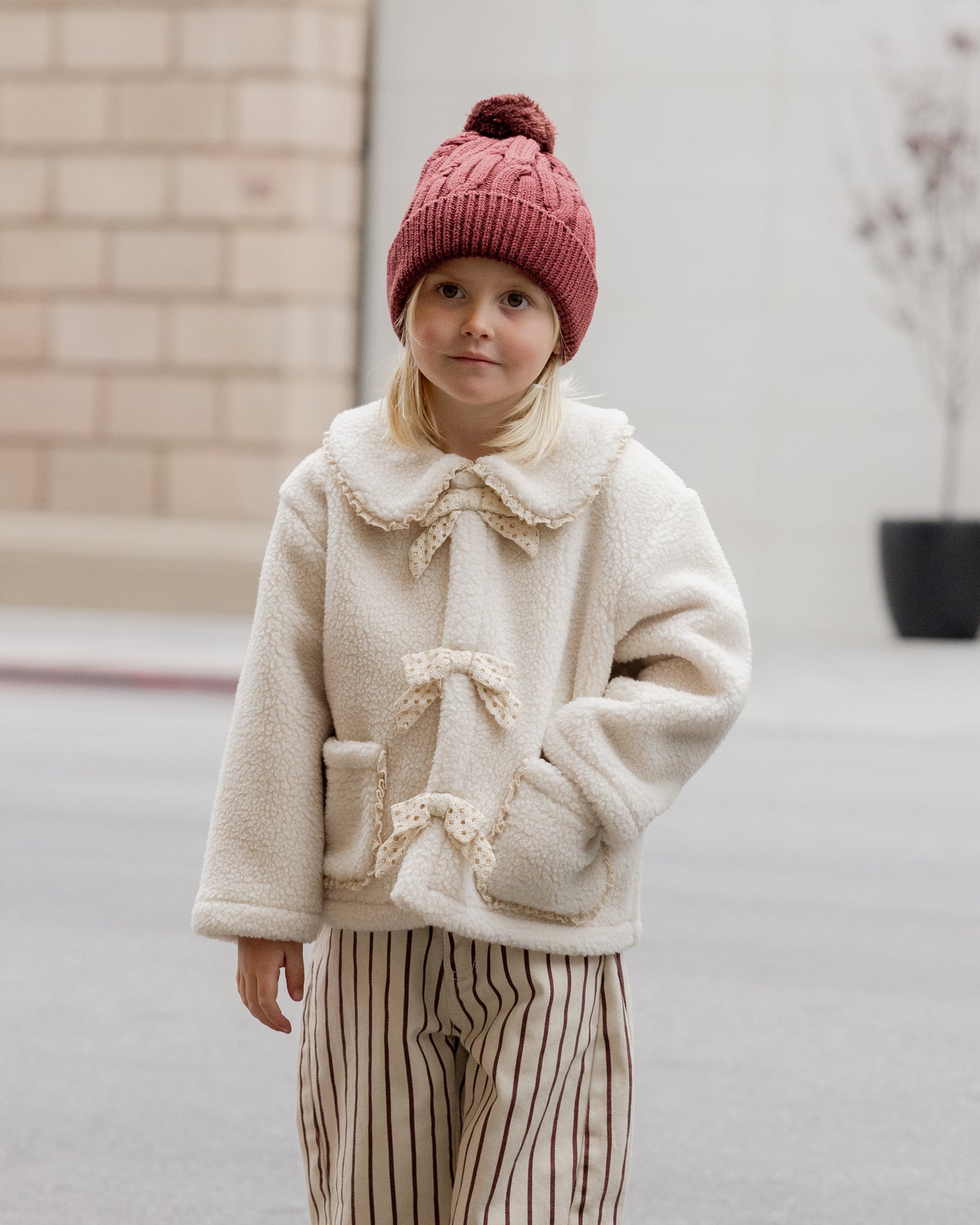 Shearling Collar Coat