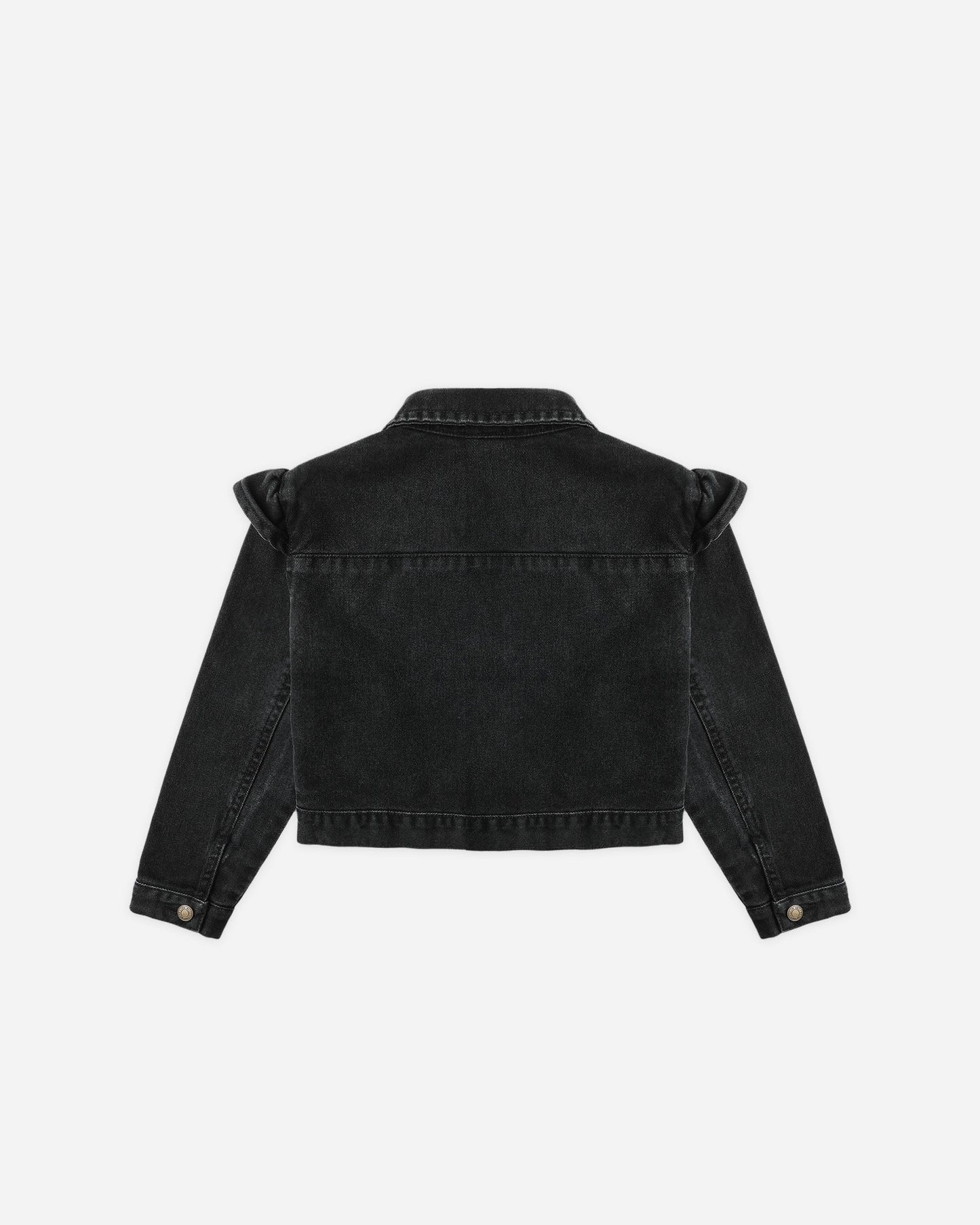 Ruffle Denim Jacket