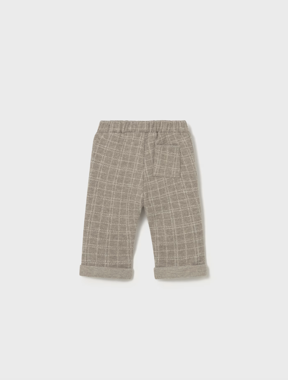 Knit Plaid Pants