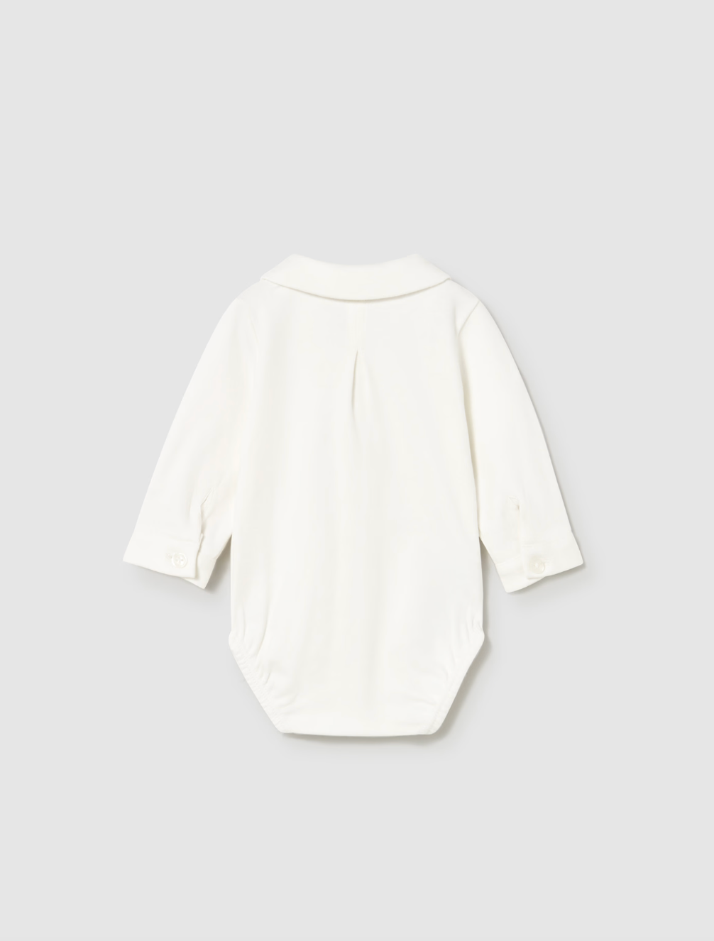 Long Sleeve Collar Shirt Onesie