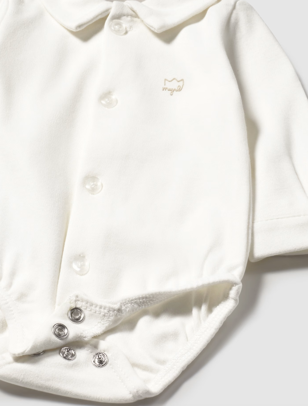 Long Sleeve Collar Shirt Onesie