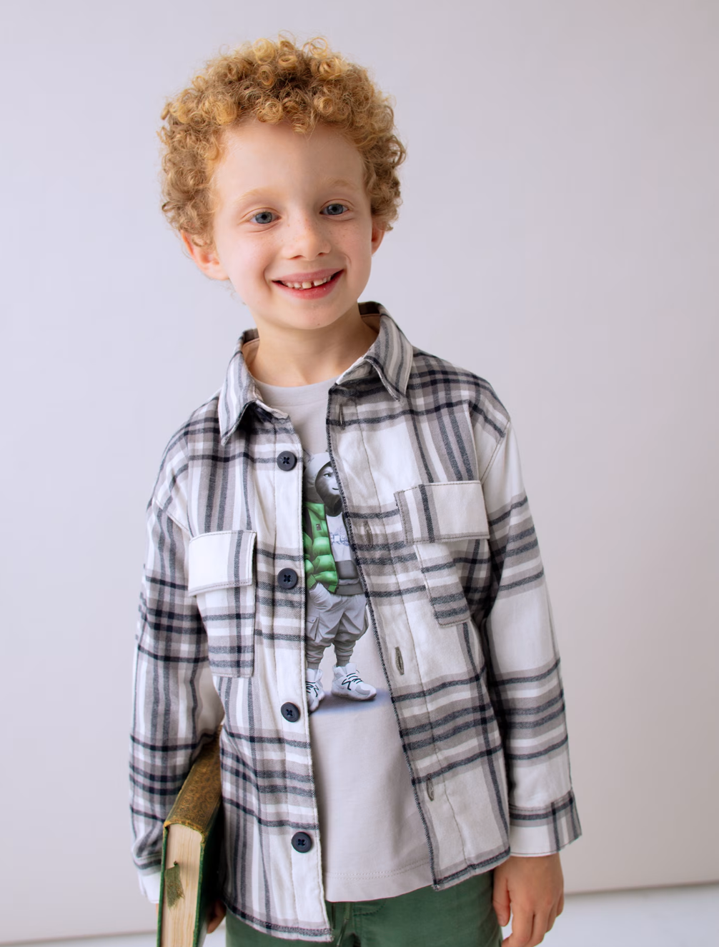 Grey Plaid Flannel