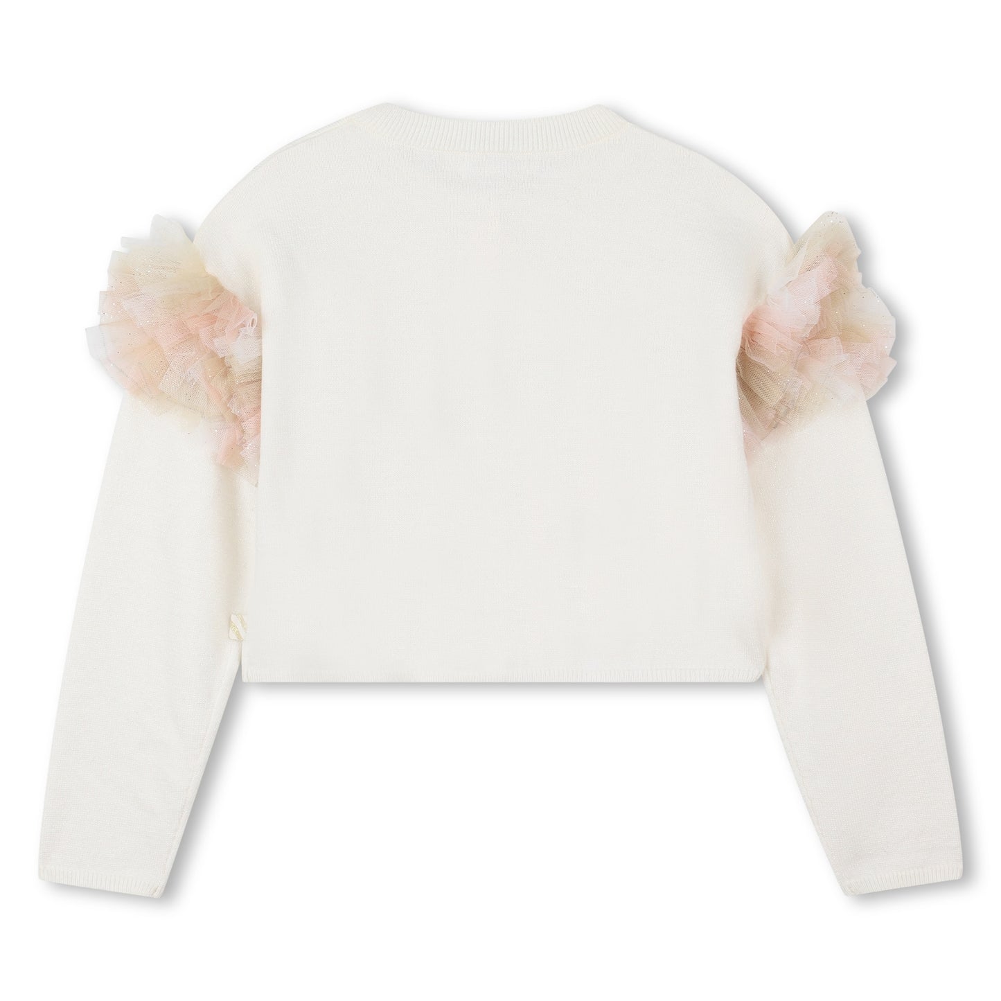 Ruffle Shoulder Cardigan