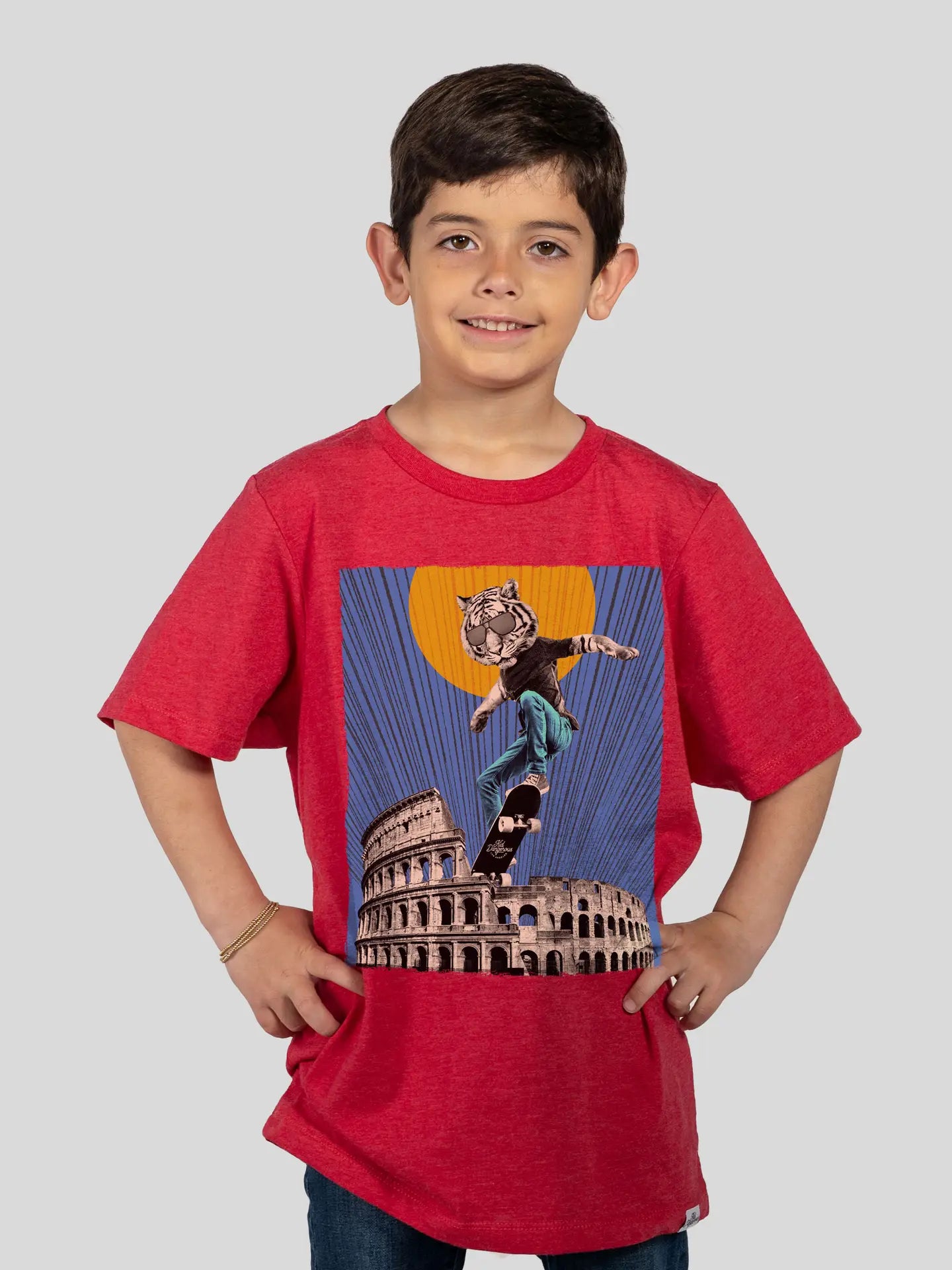 Tiger Skateboarding Graphic Tee