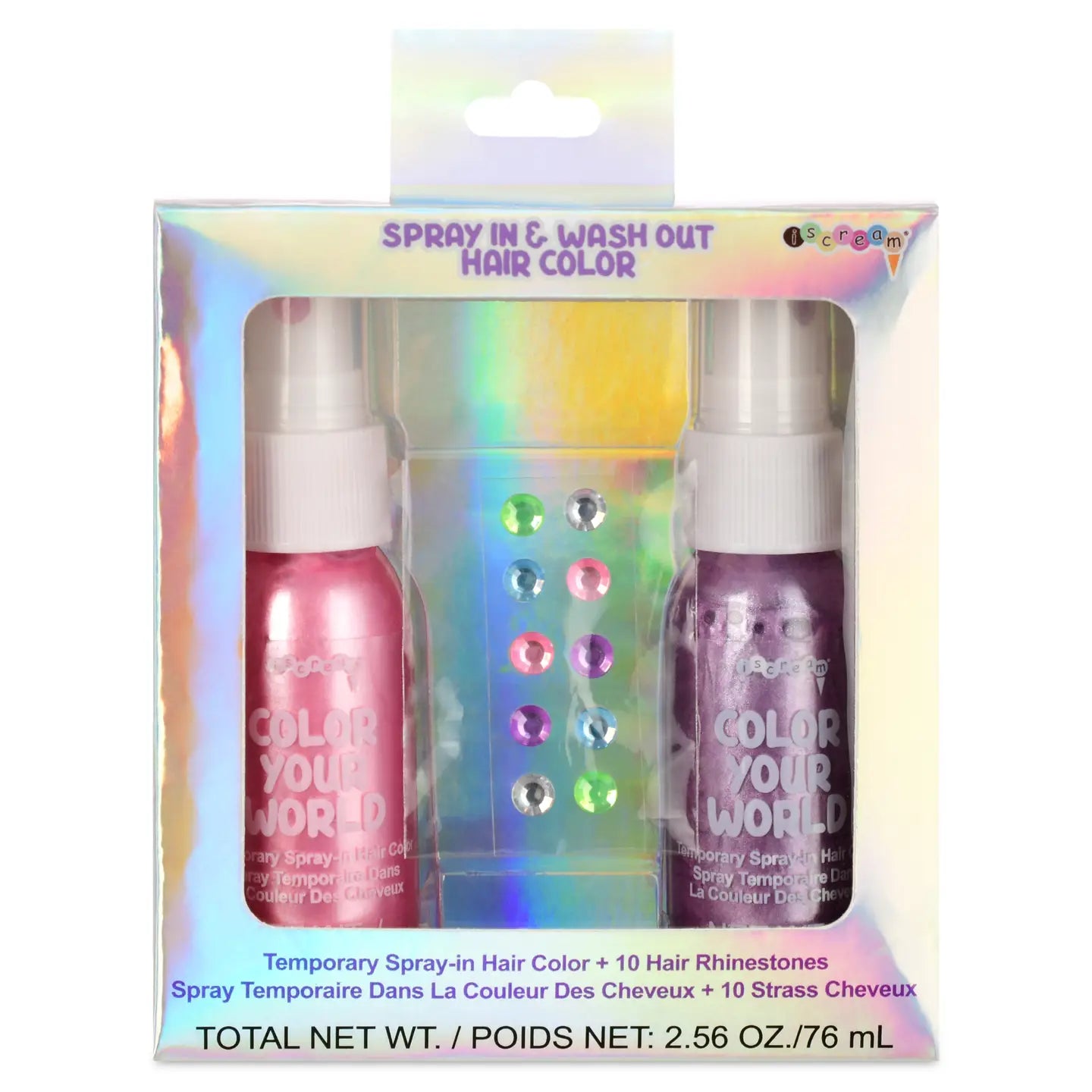 Sparkle Hair Color and Rhinestones