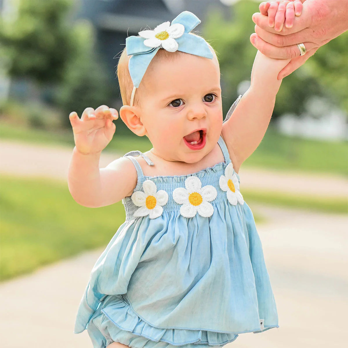 Daisy Denim Lyocell Gidget Sunsuit Set