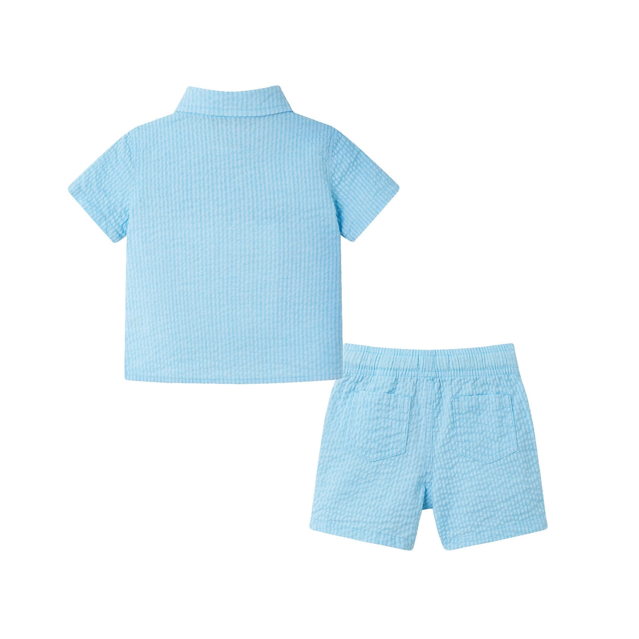 Seersucker Button down & Short Set