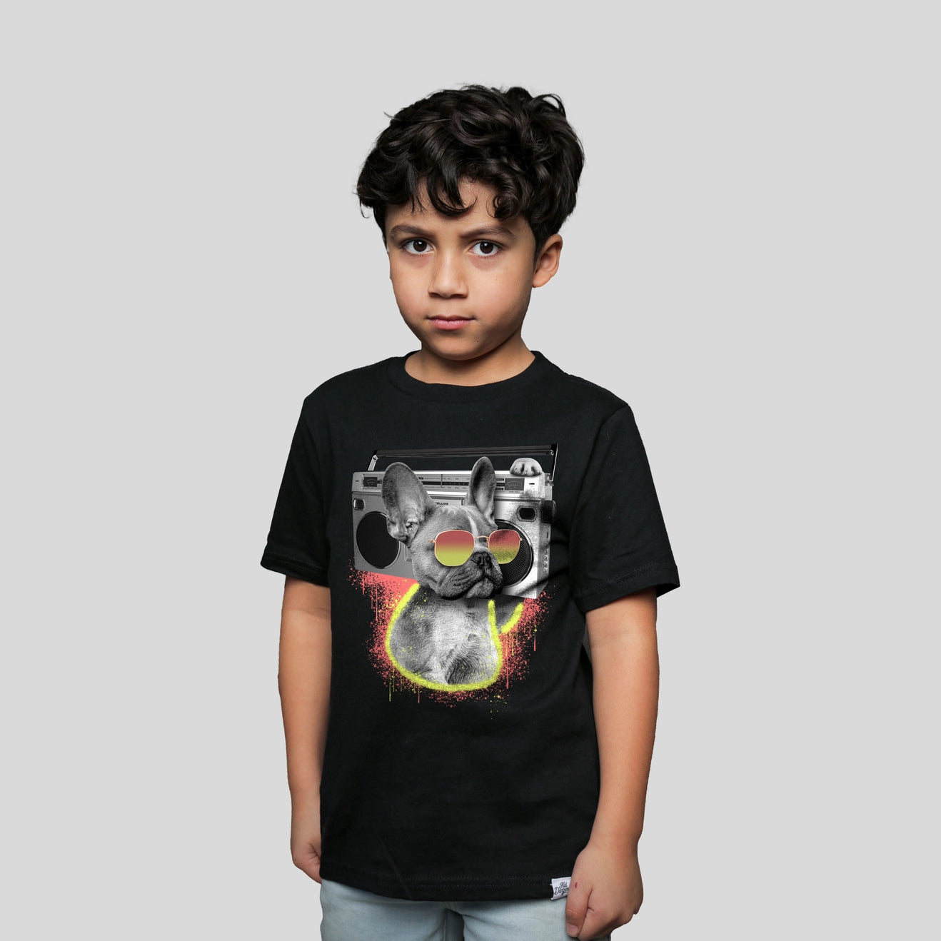 Bulldog Boombox Graphic Tee