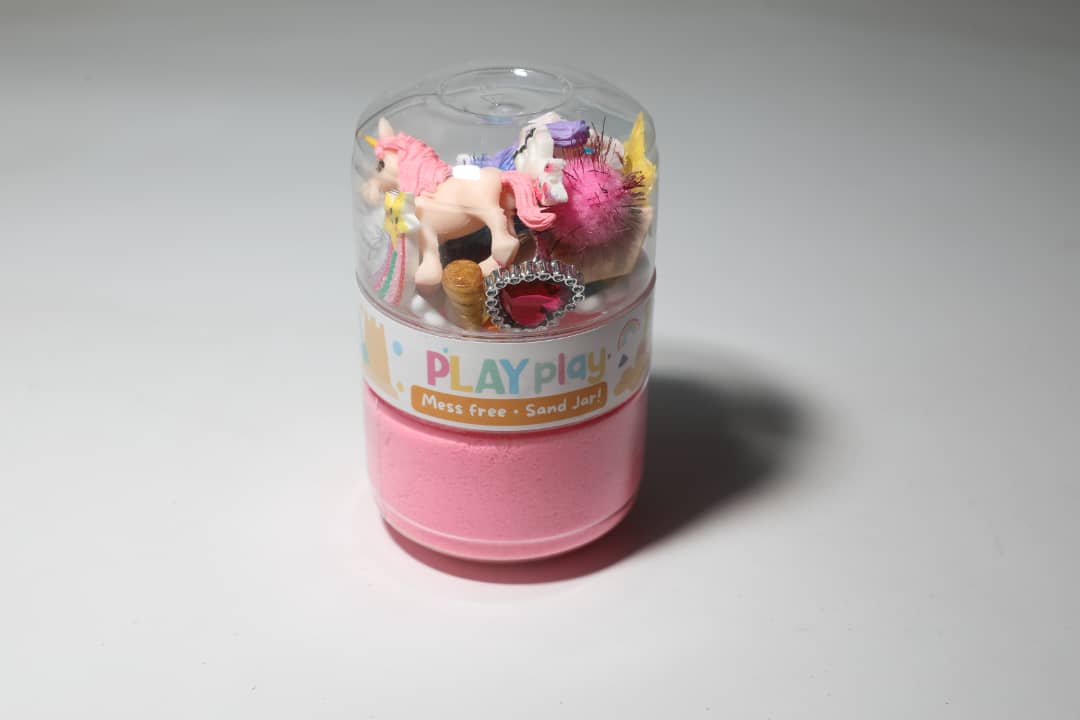 Unicorn Sensory Mess Free Sand Jar