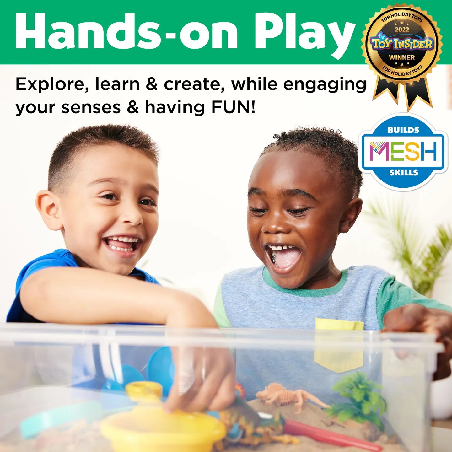 Sensory Bin Dinosaur Dig Activity Bin For Kids