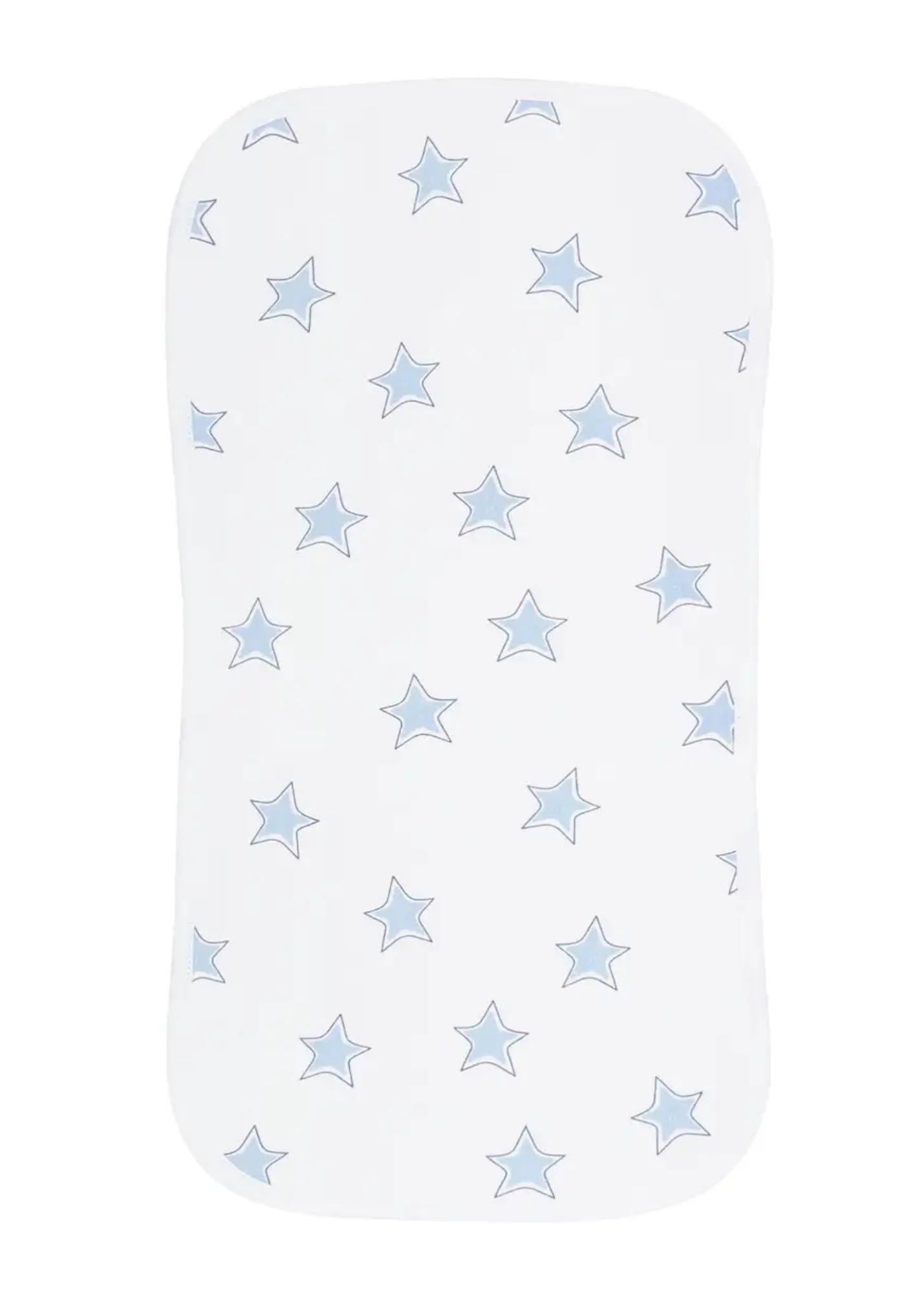 Blue Stars Print Burp Cloth