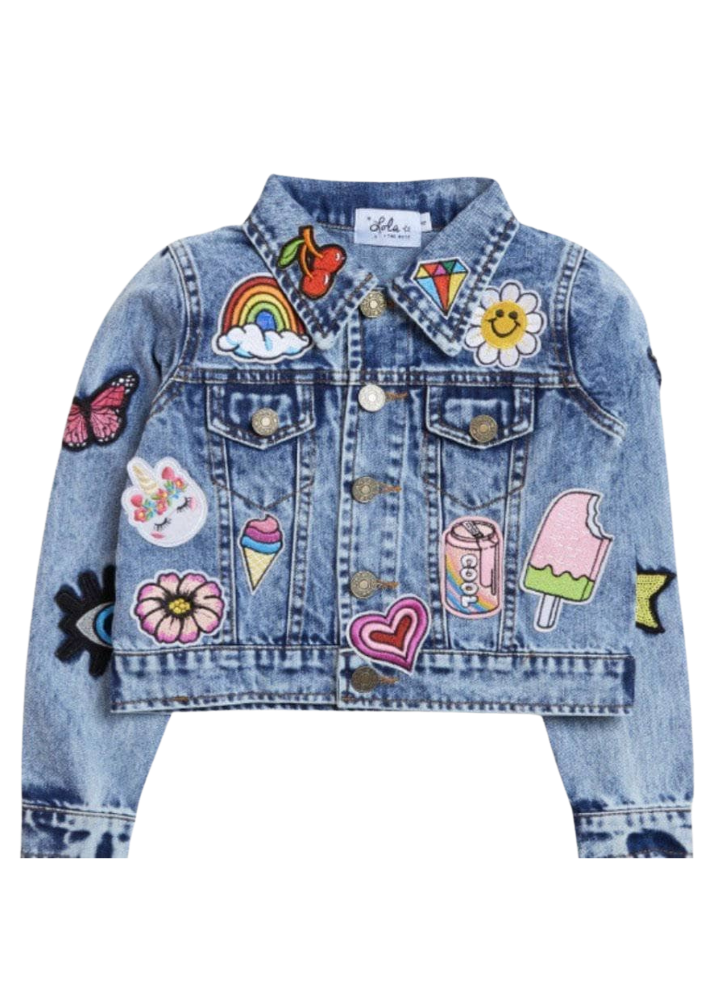 All About The Patch Crop Denim Jacket