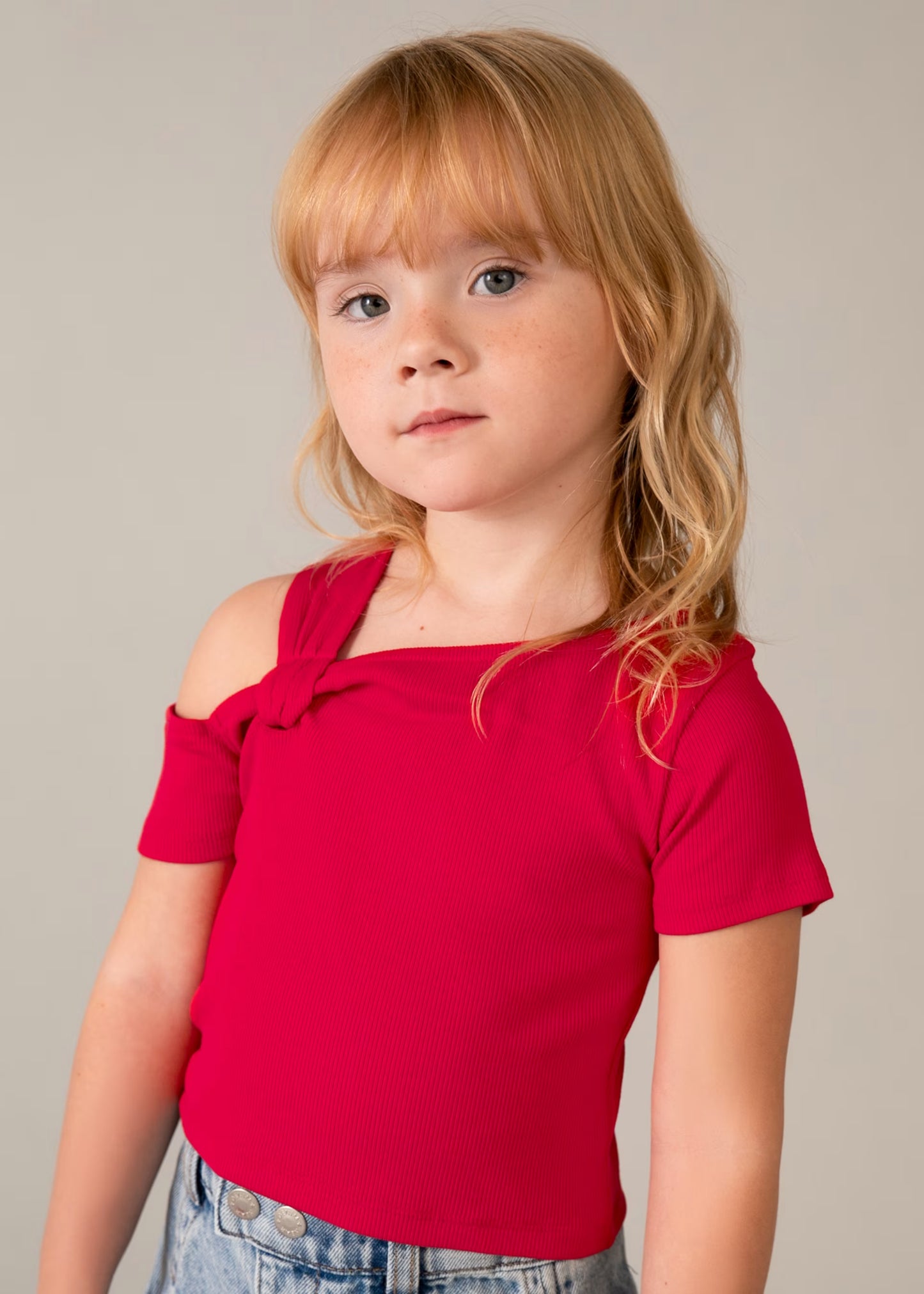 Asymmetric Short Sleeve Tee Shirt