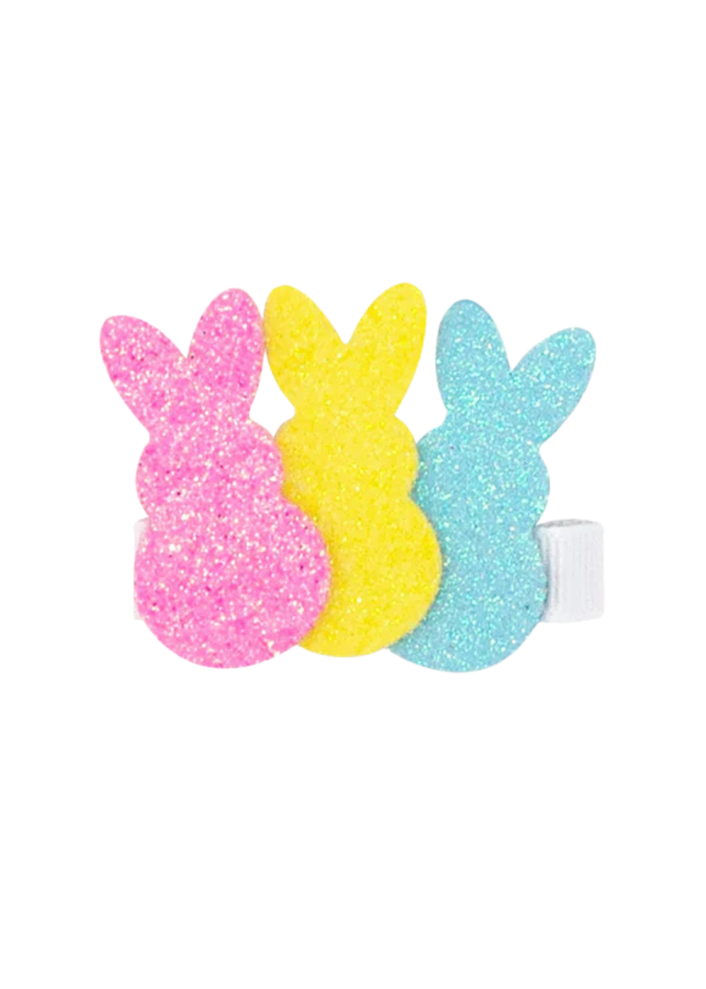 Glitter Trio of Bunnies Hair Clip