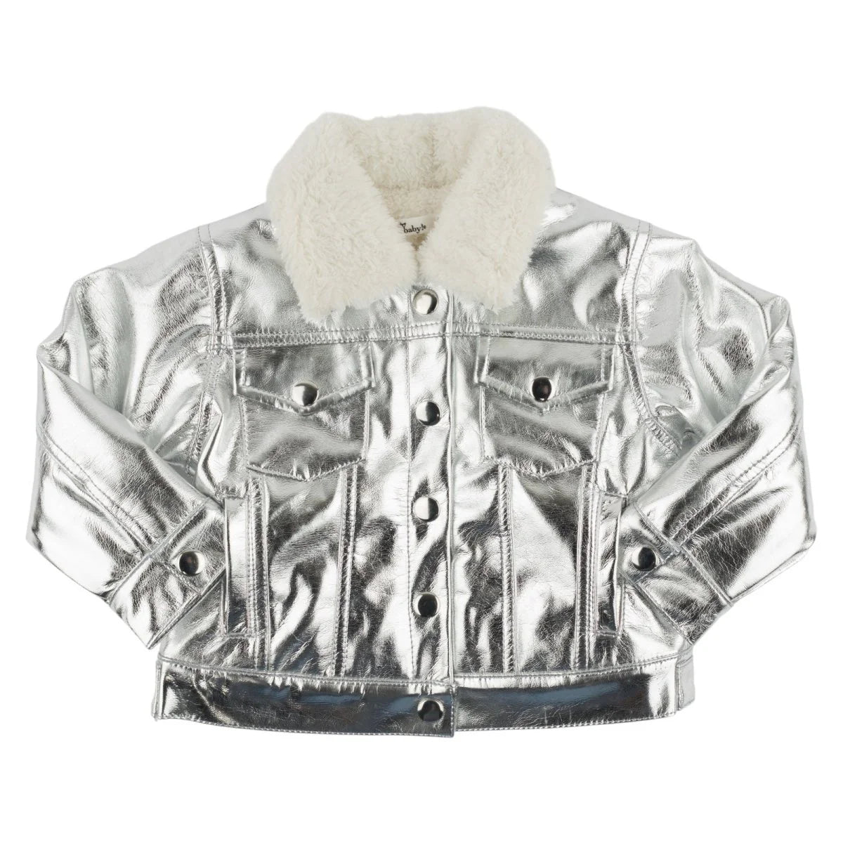 Big Heart Metallic Biker Jacket