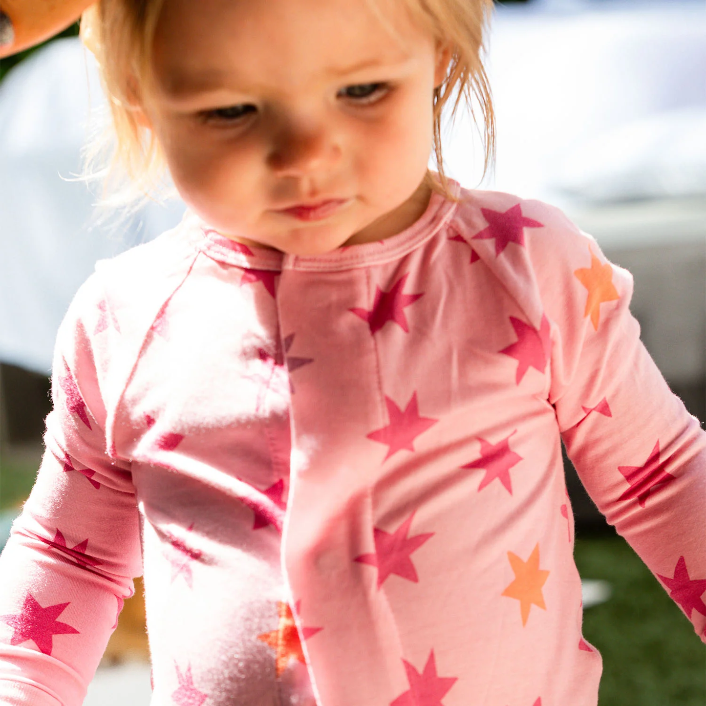 Pink Cosmic Confetti Footie