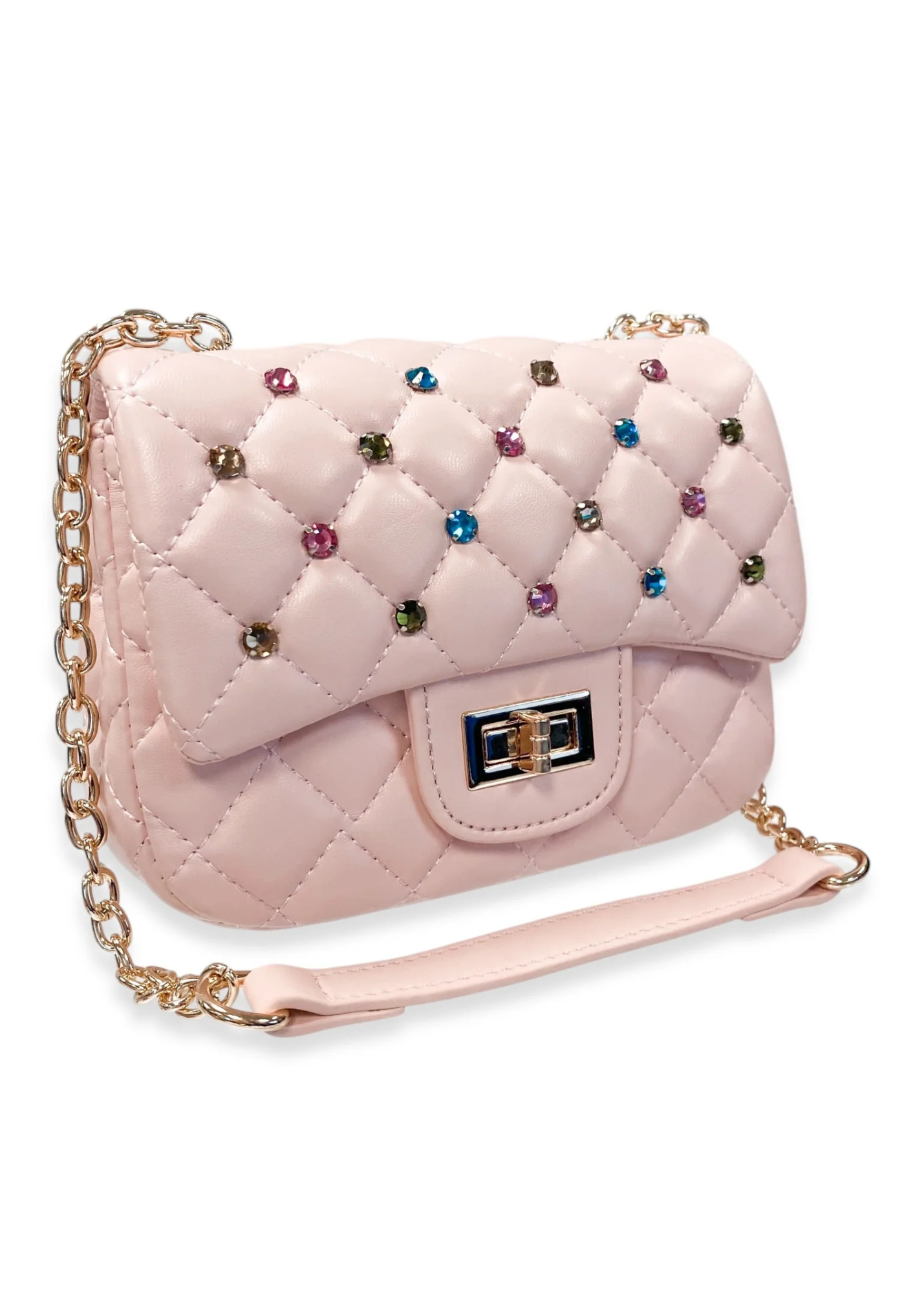 Colorful Gem Quilted Purse