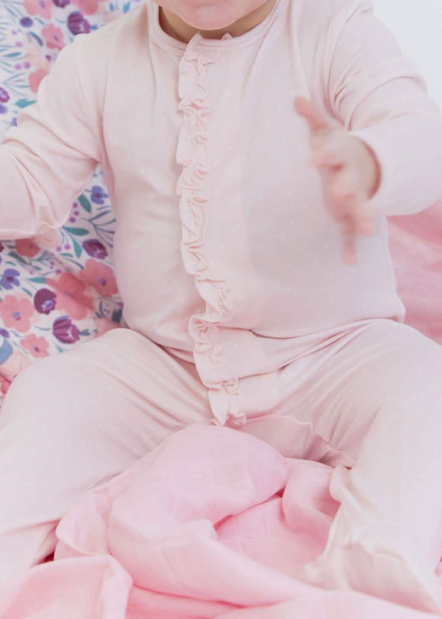 Pin Dot Pink Ruffle