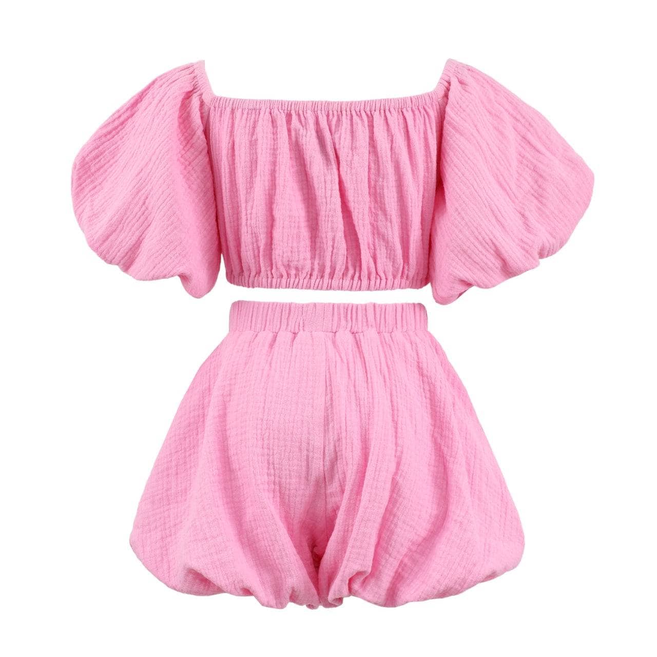 Pink Hailey Bow Bubble Set