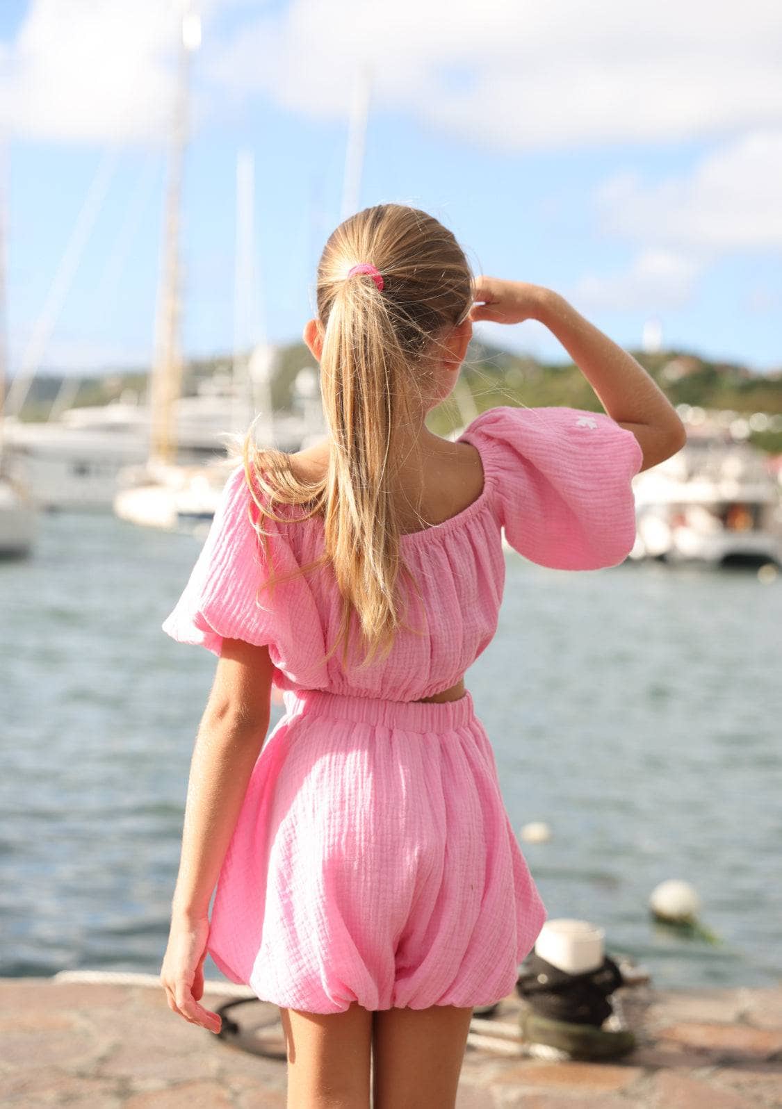 Pink Hailey Bow Bubble Set