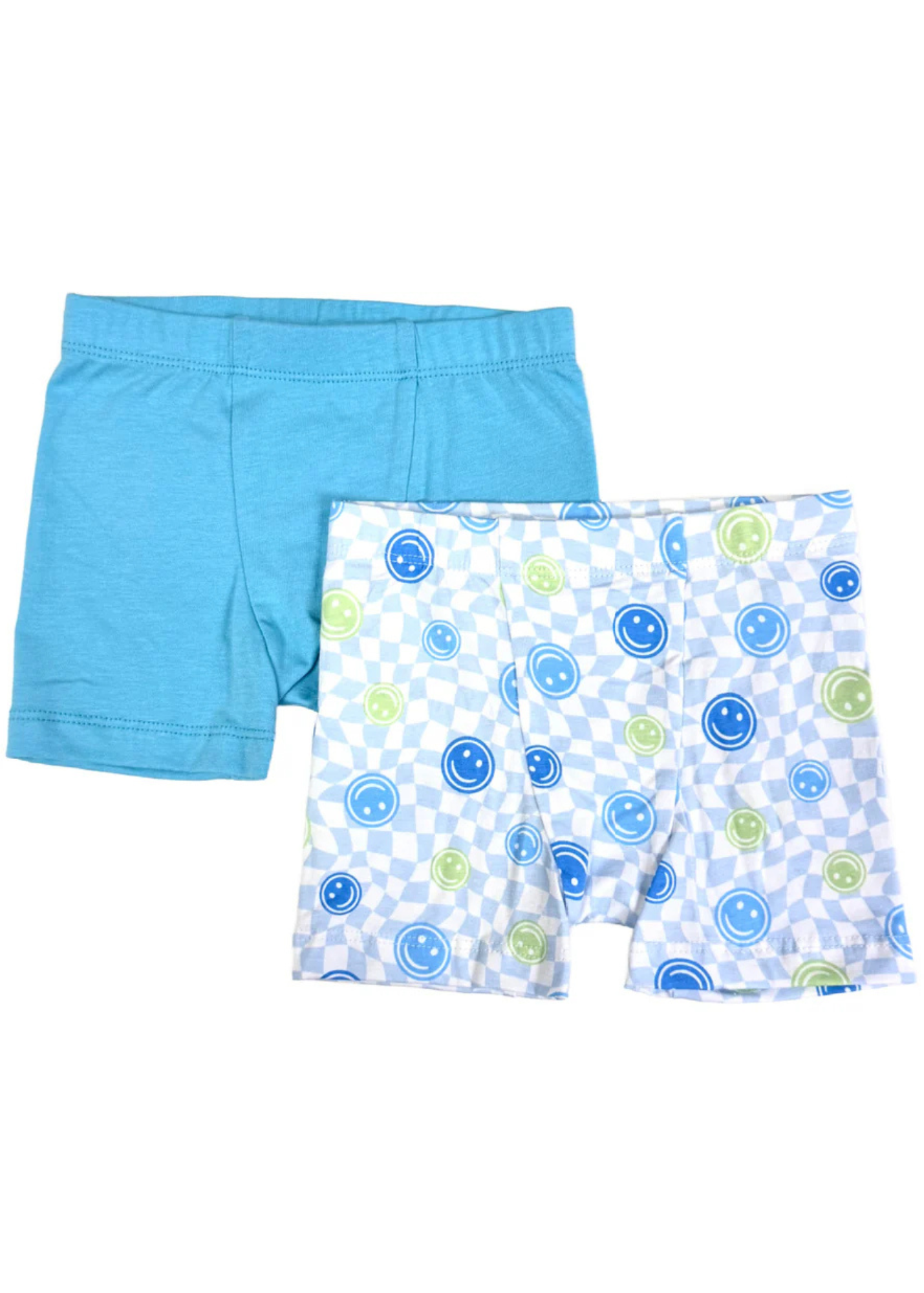 Blue Happy Face 2-Pk Boxer