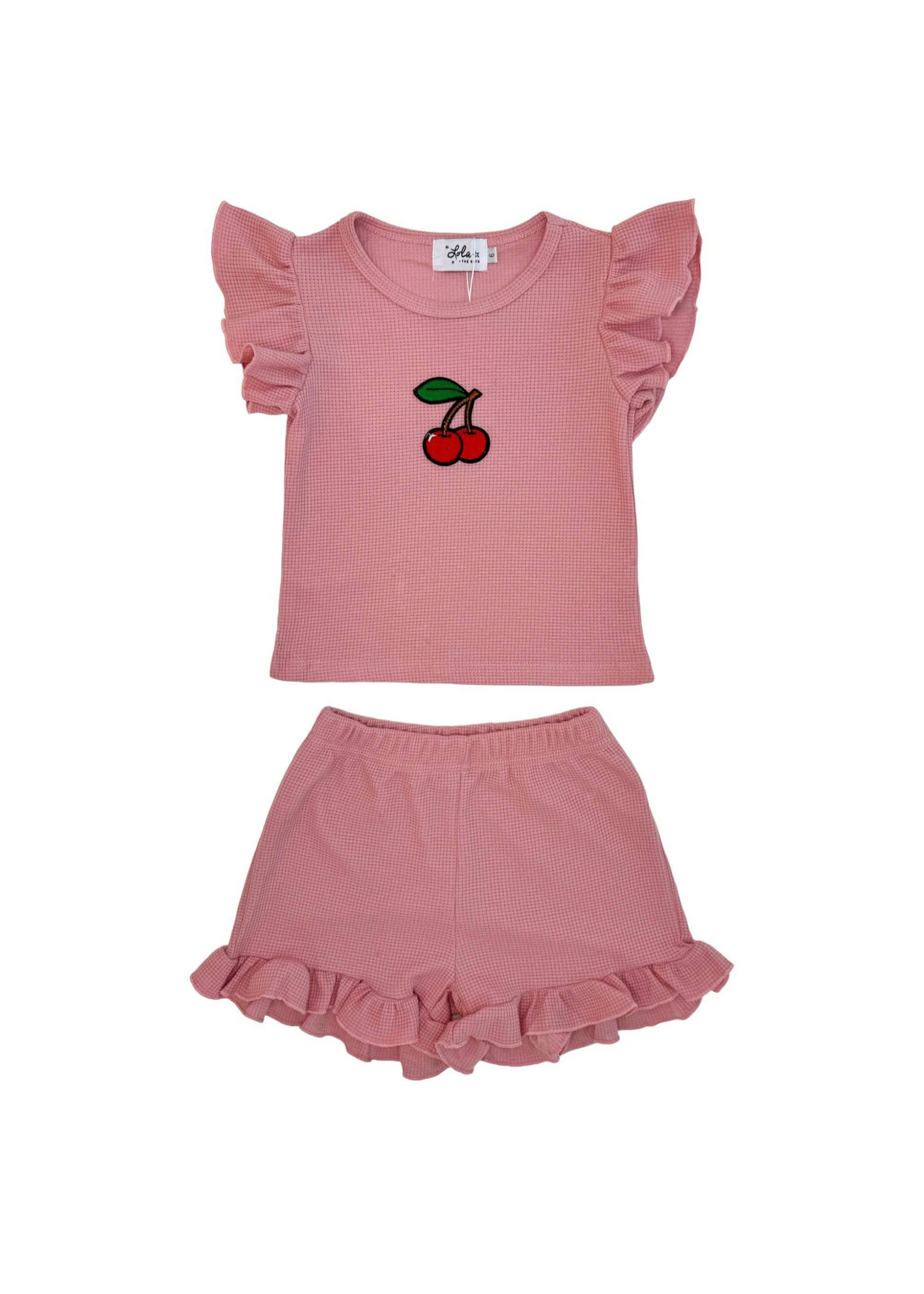 Ruffle Cherry Short Set
