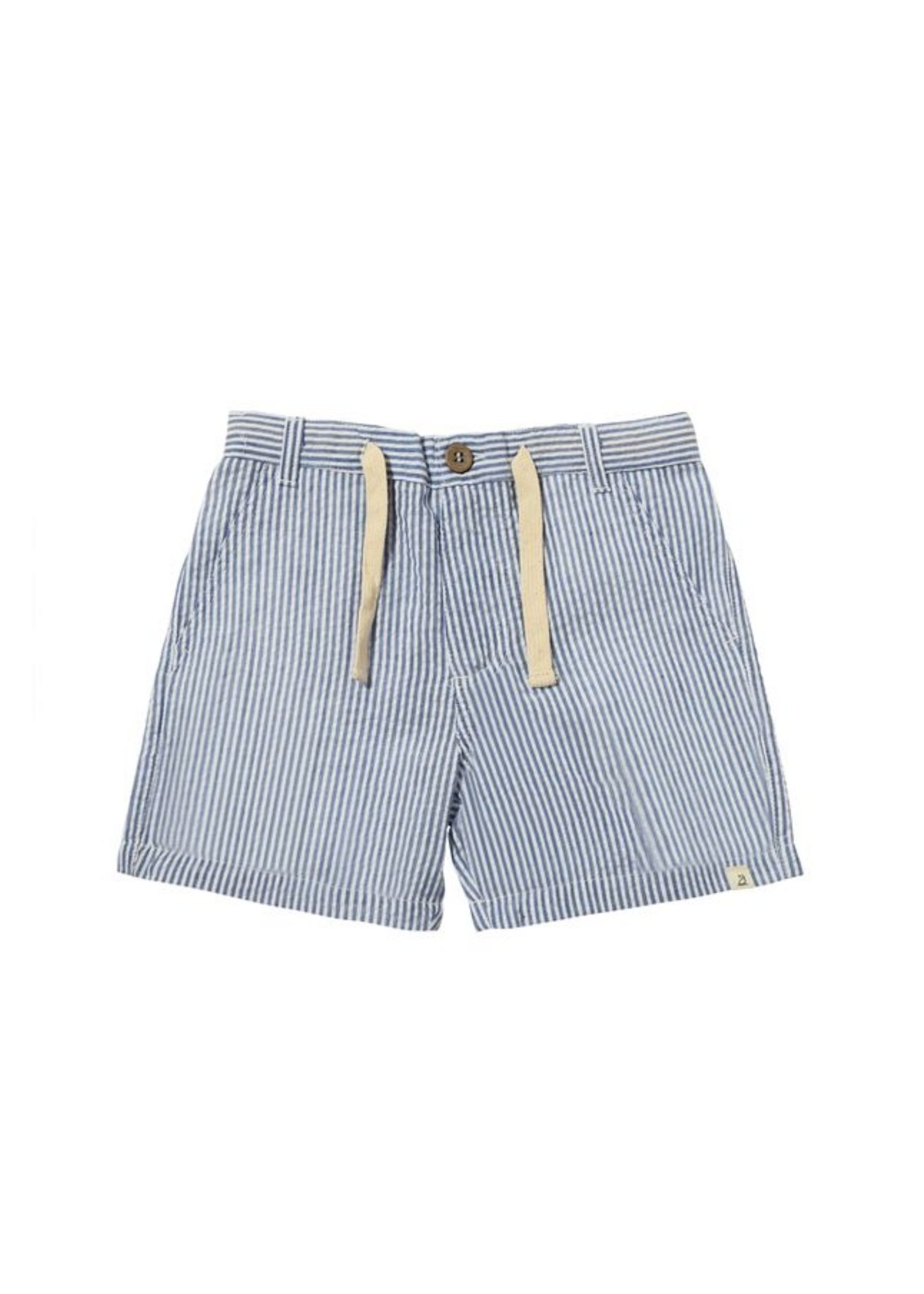 Royal/White Stripe Seersucker Shorts