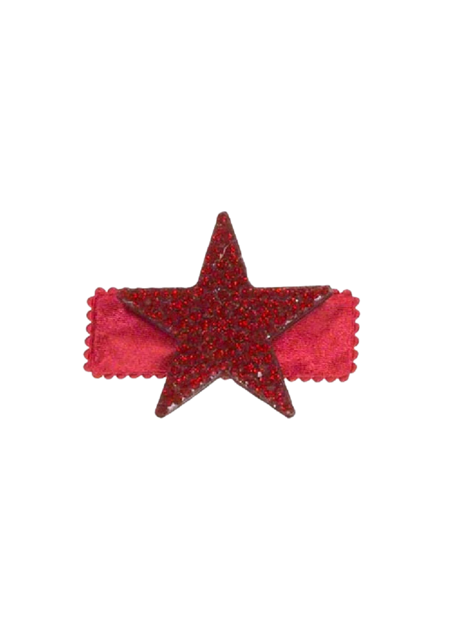 Red Crystal Star Clip